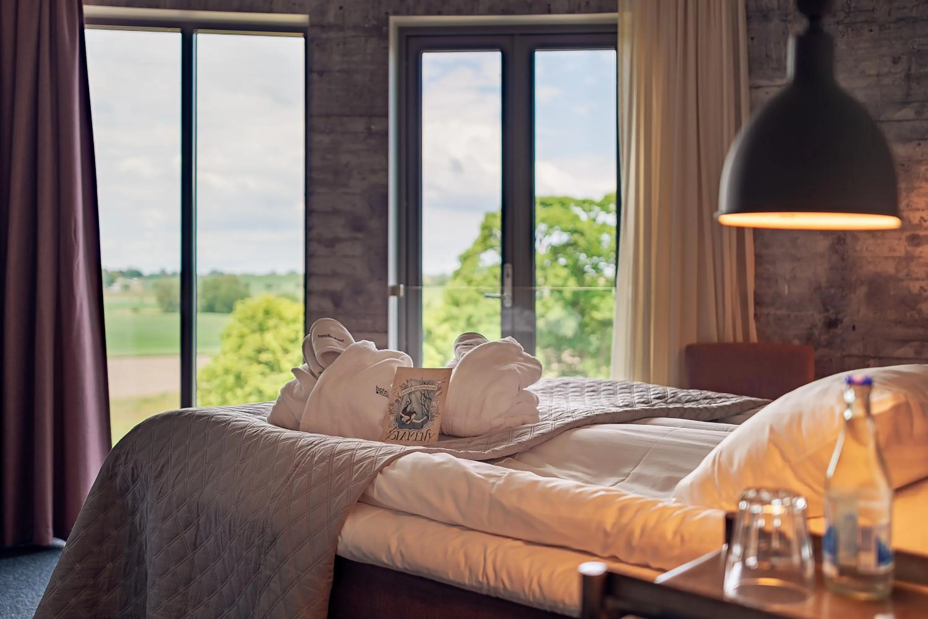 Bedroom, Bed in Hotell Mossbylund