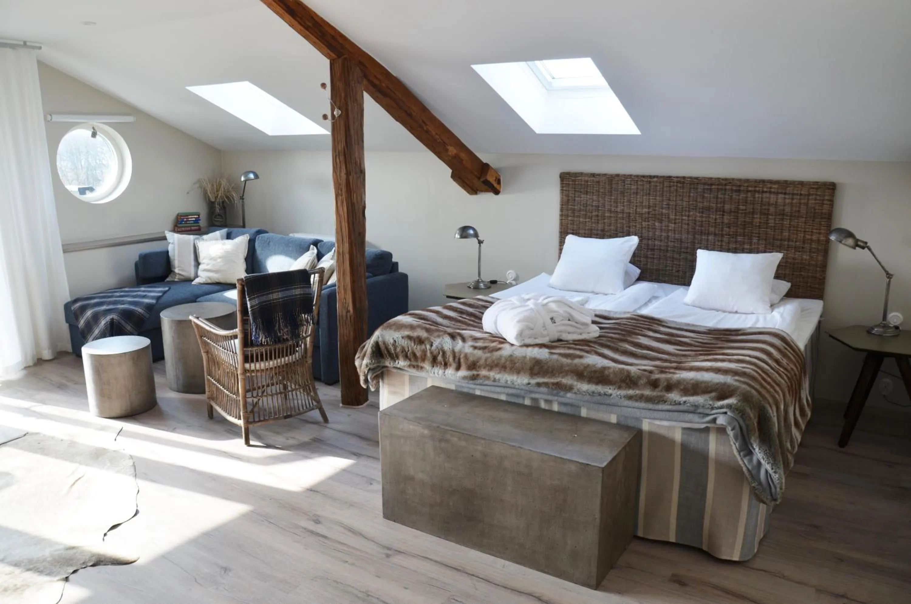 Bedroom, Bed in Hotell Mossbylund