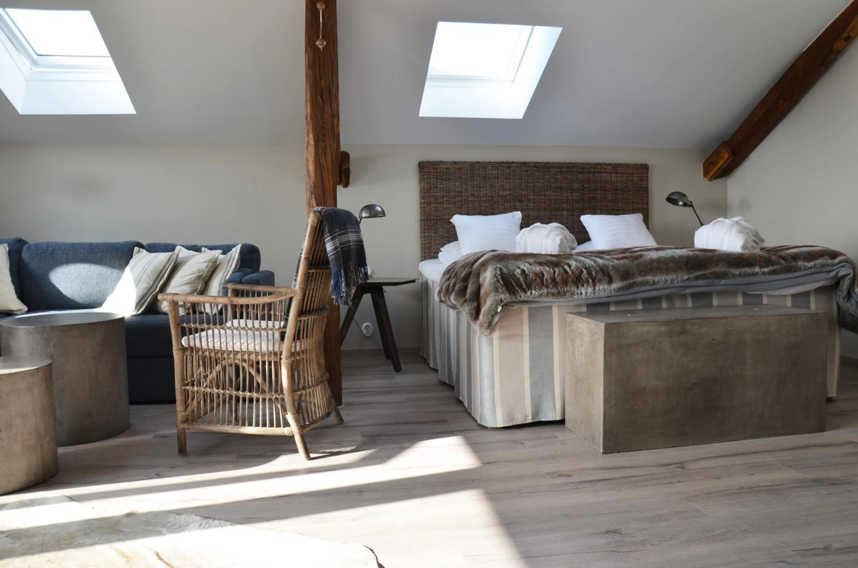 Bedroom, Bed in Hotell Mossbylund