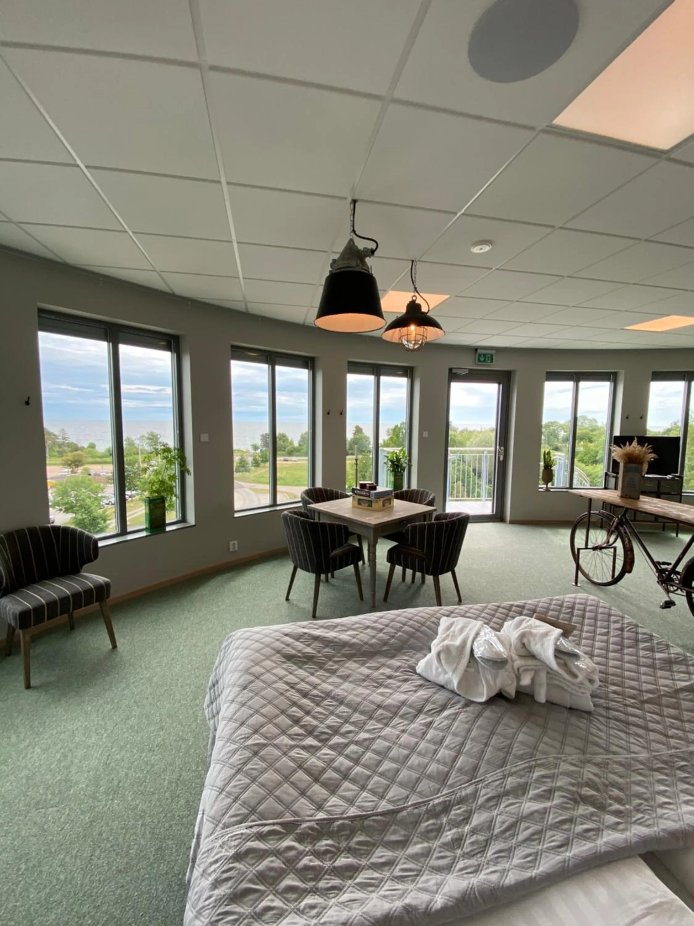 Bedroom, Bed in Hotell Mossbylund