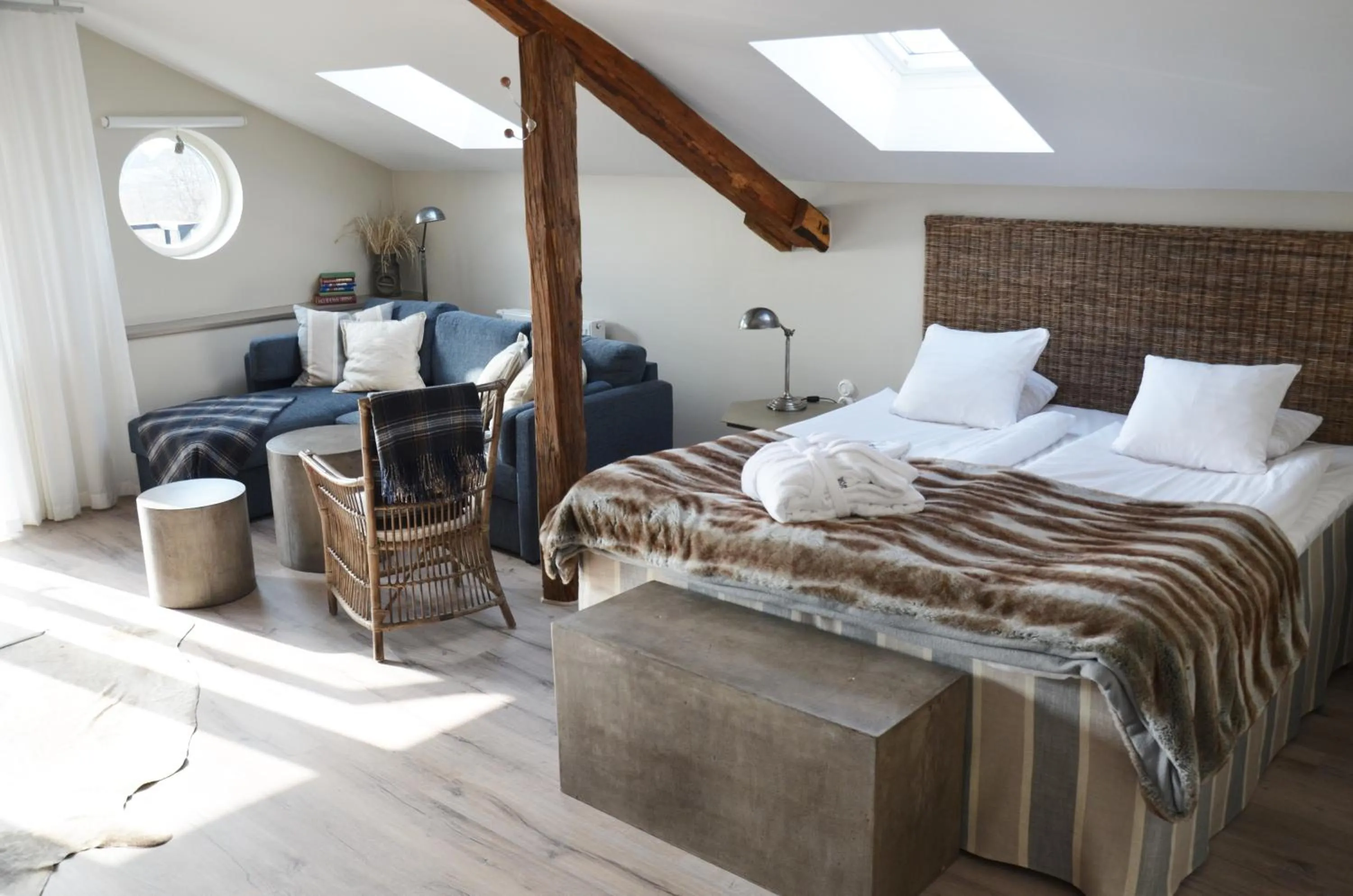 Bedroom, Bed in Hotell Mossbylund