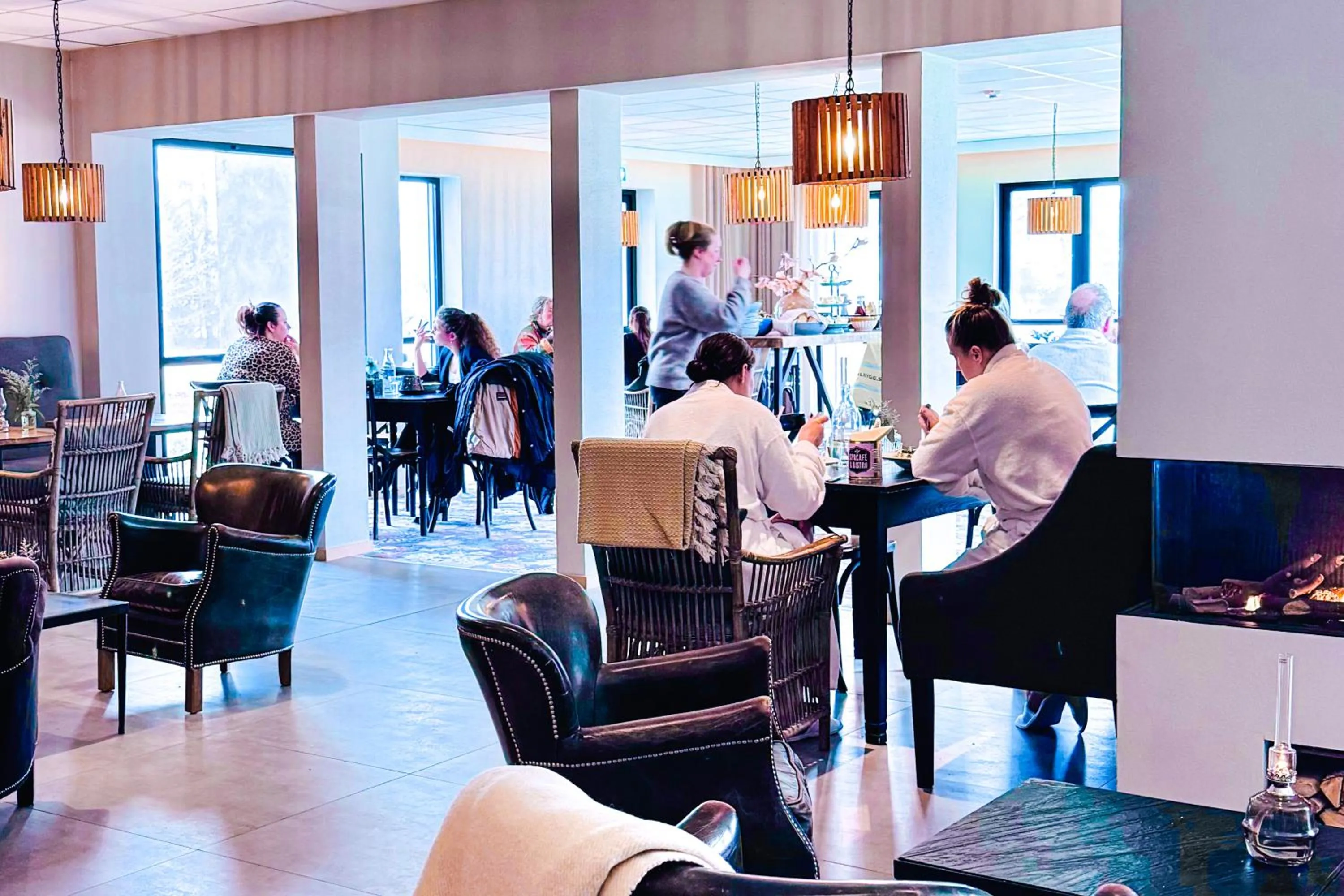 Lounge or bar in Hotell Mossbylund