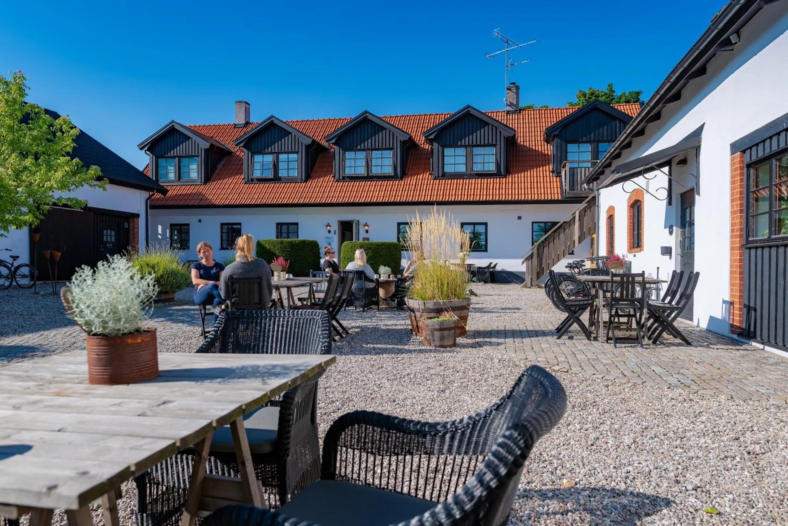 Patio in Hotell Mossbylund