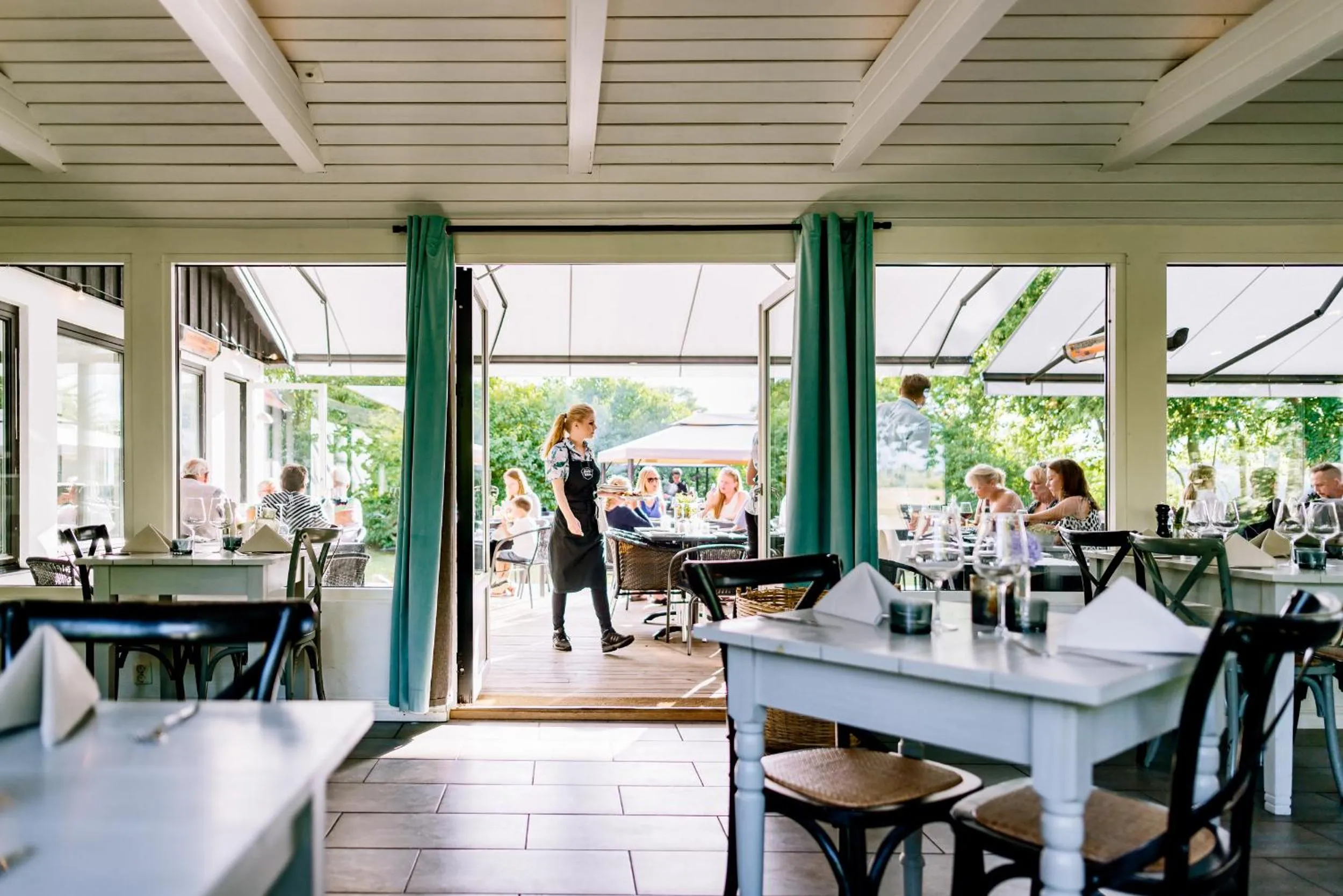 Patio in Hotell Mossbylund
