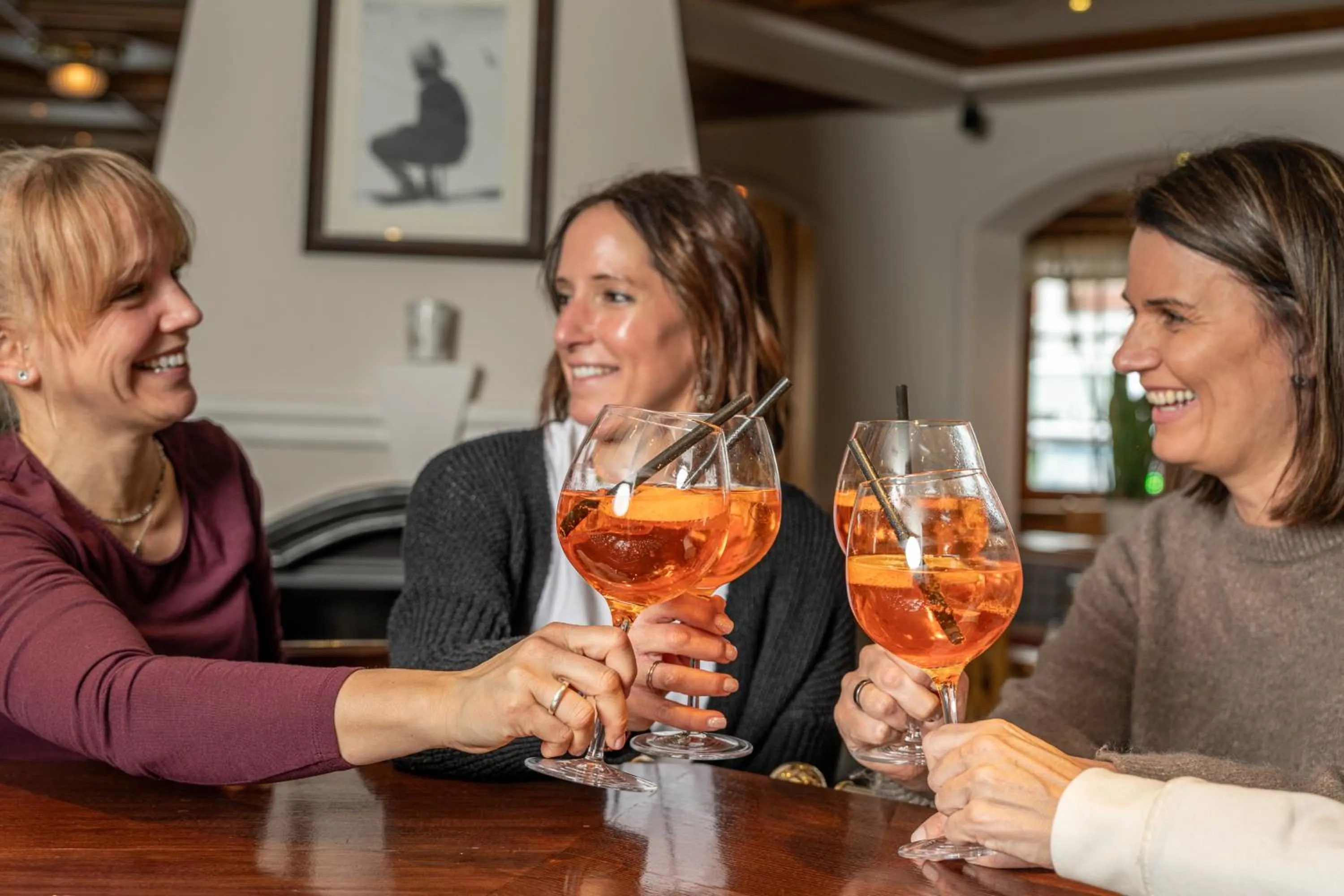 Lounge or bar in Hotel Mittagskogel Pitztal