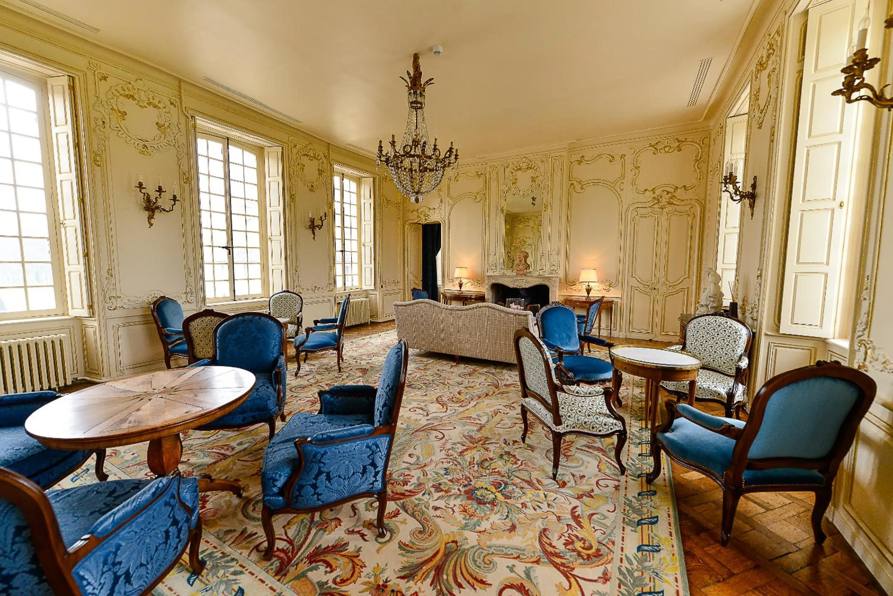 Living room in Chateau d'Audrieu