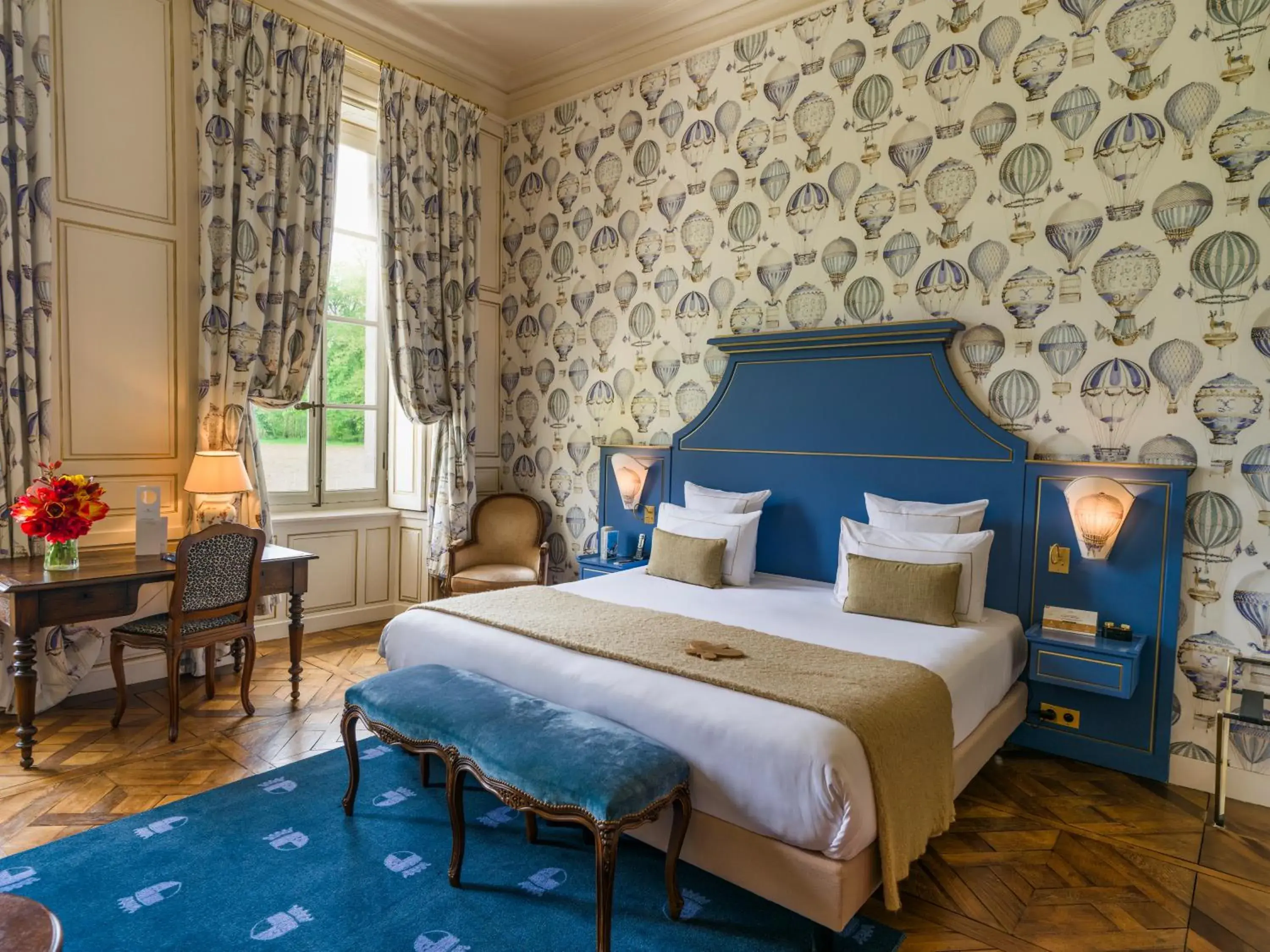 Bedroom, Bed in Chateau d'Audrieu Bedroom, Bed in Chateau d'Audrieu