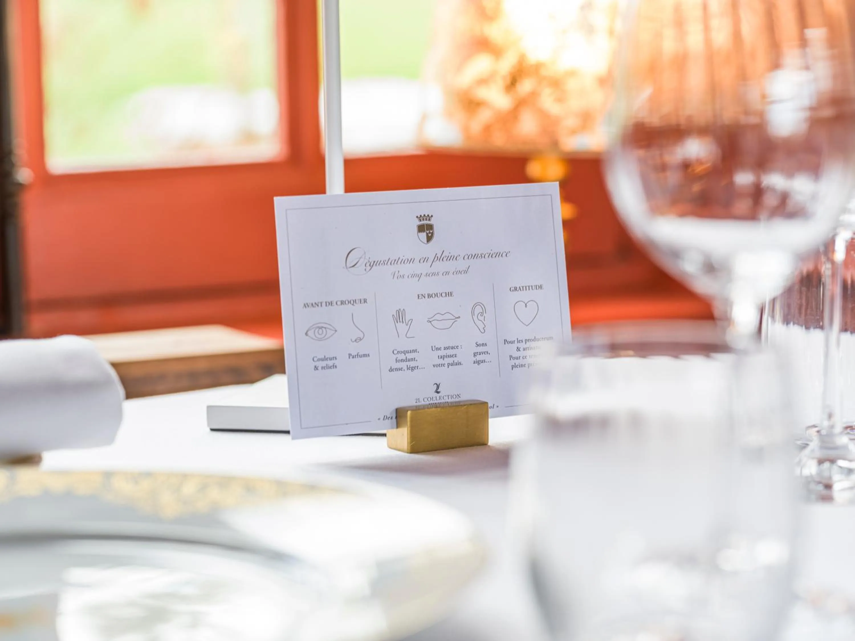 Food and drinks in Chateau d'Audrieu