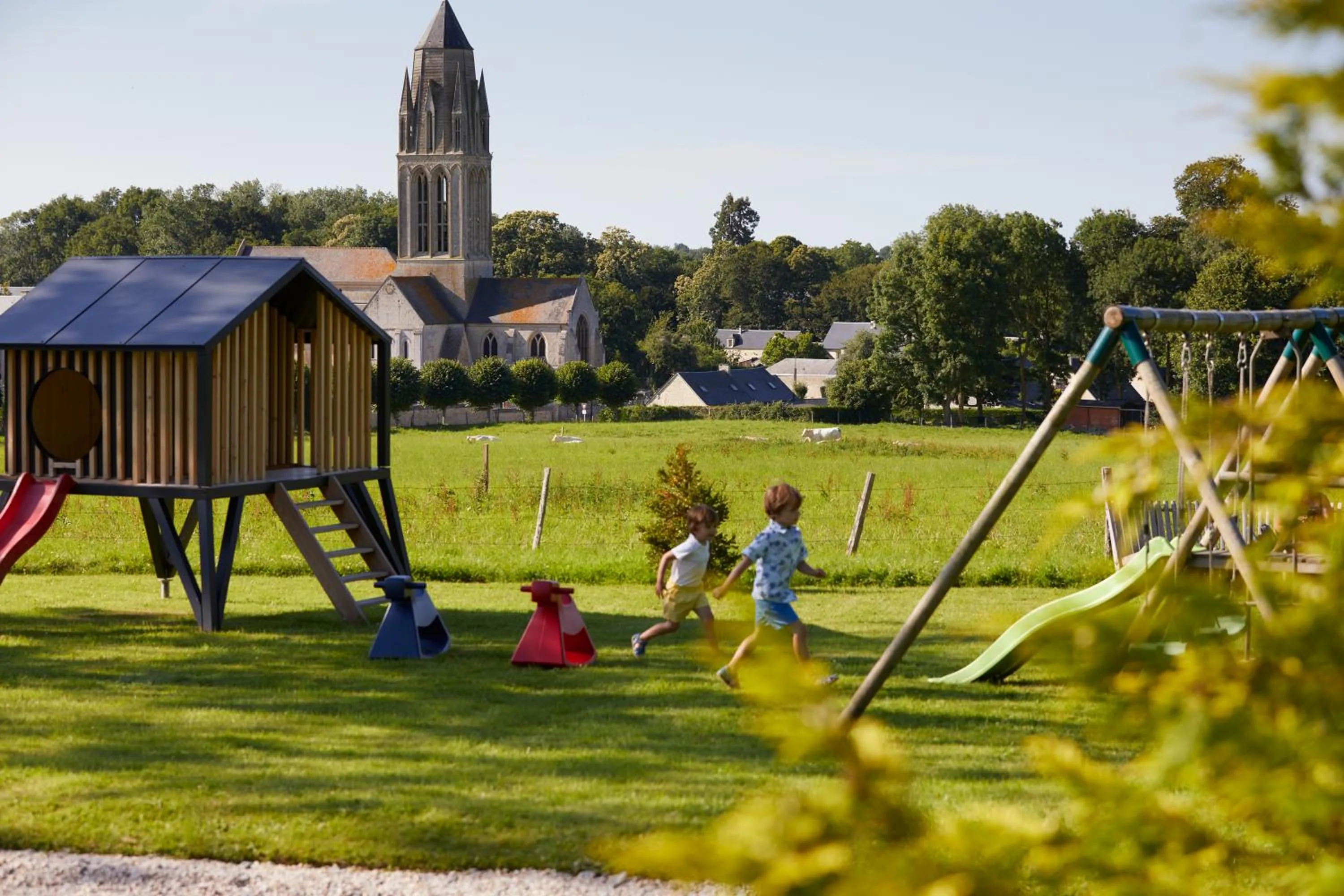 Children play ground in Chateau d'Audrieu