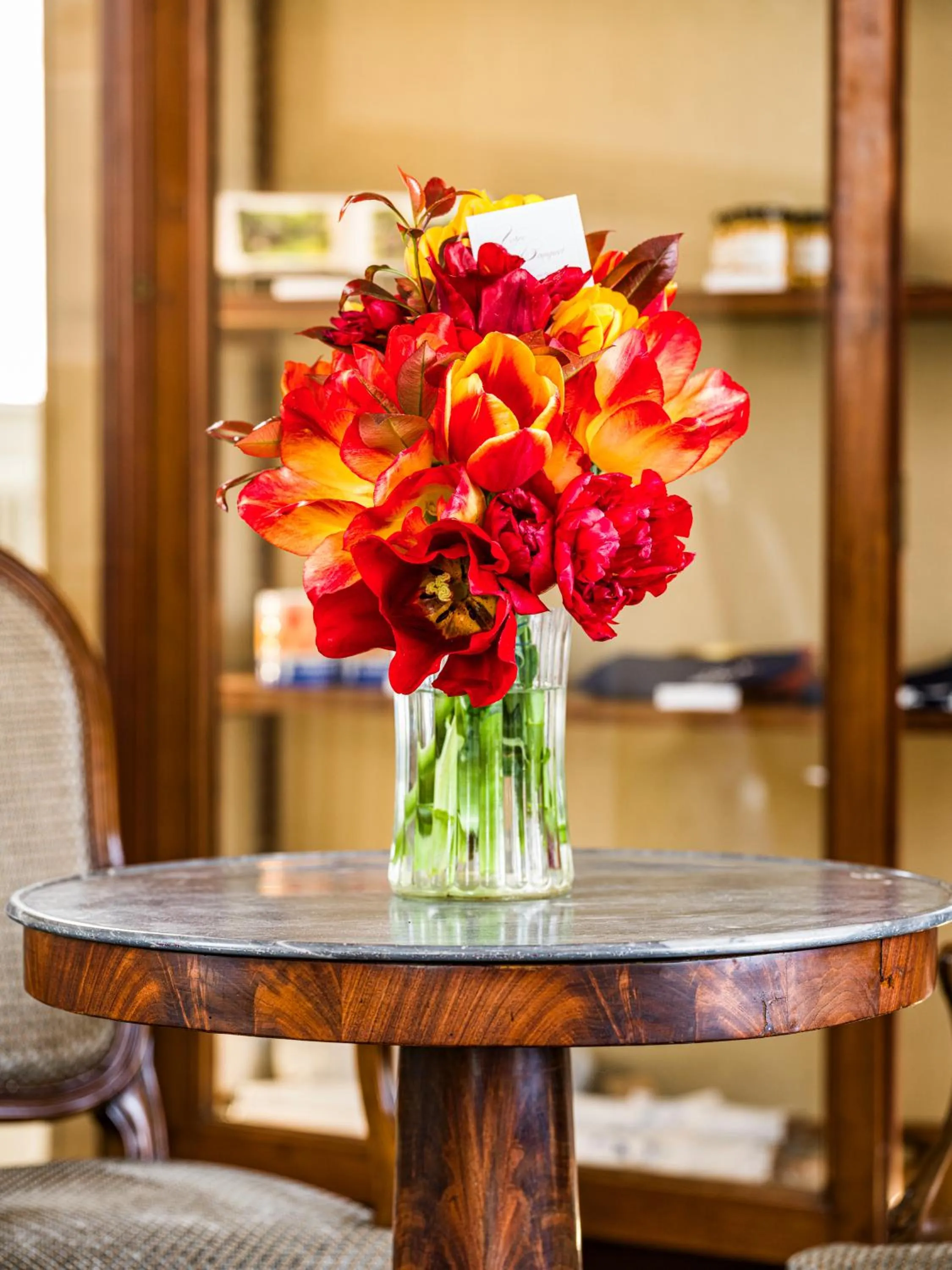 Living room in Chateau d'Audrieu