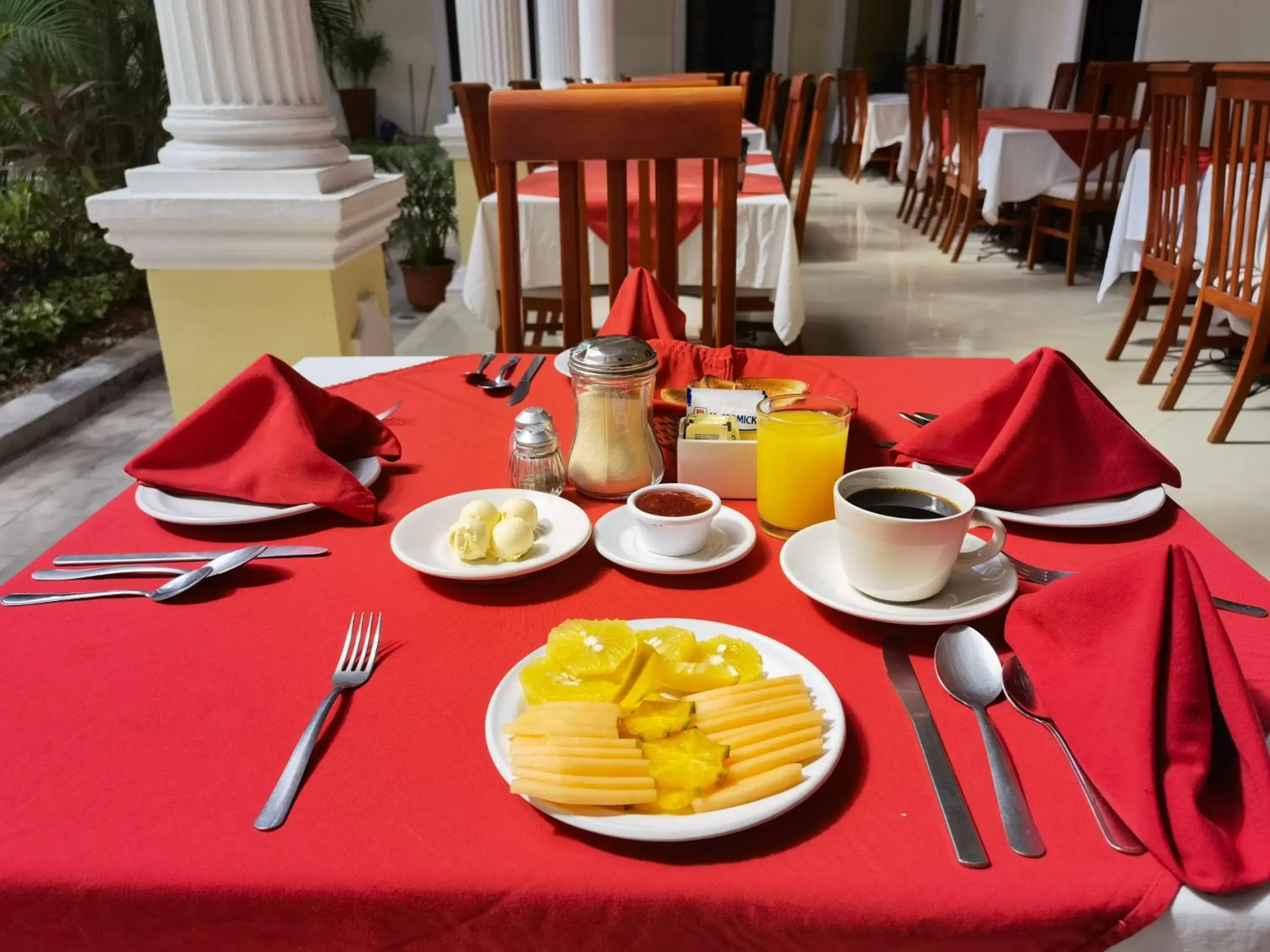 Continental breakfast in Gran Real Yucatan Continental breakfast in Gran Real Yucatan
