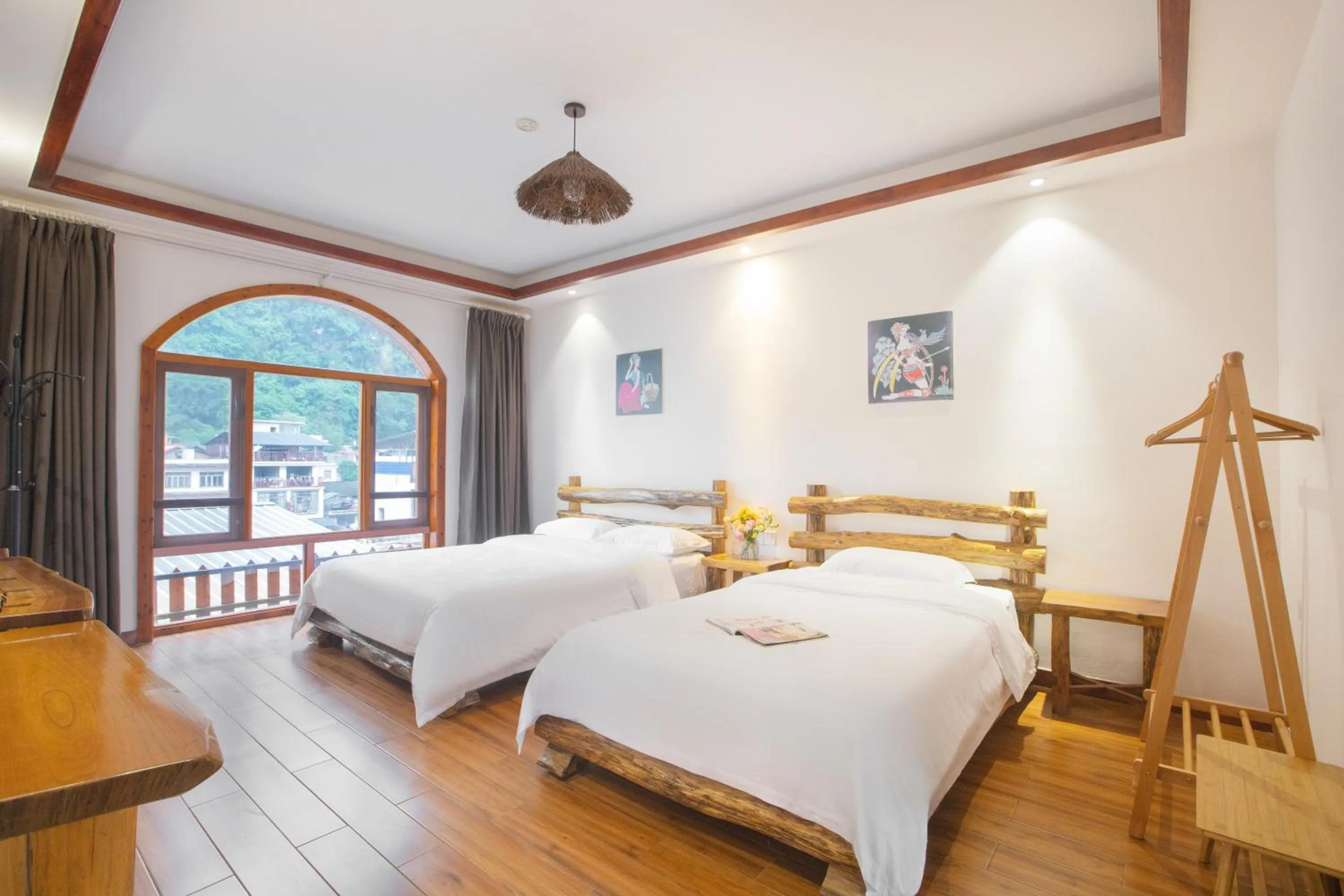 Decorative detail in Yangshuo Xiao Long River Hotel