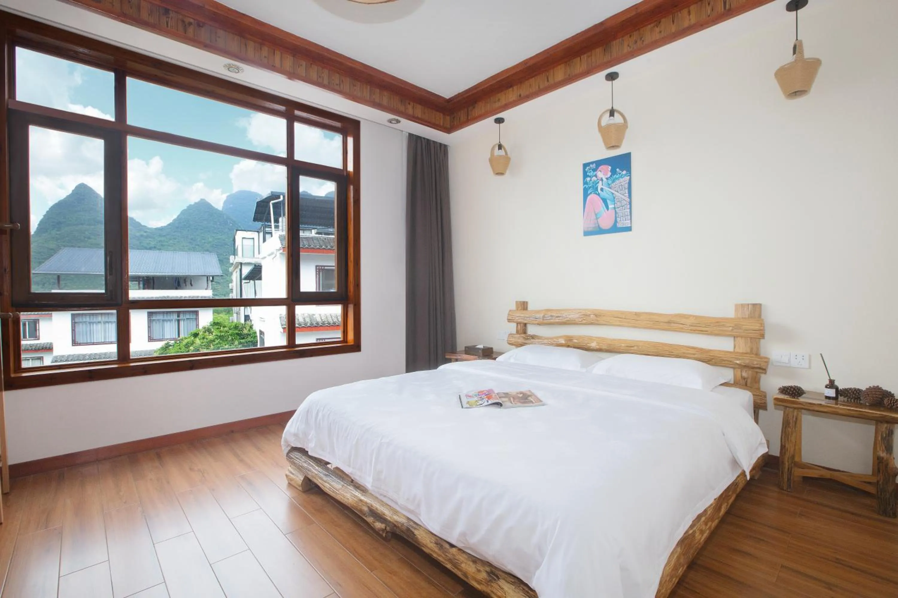 Decorative detail in Yangshuo Xiao Long River Hotel