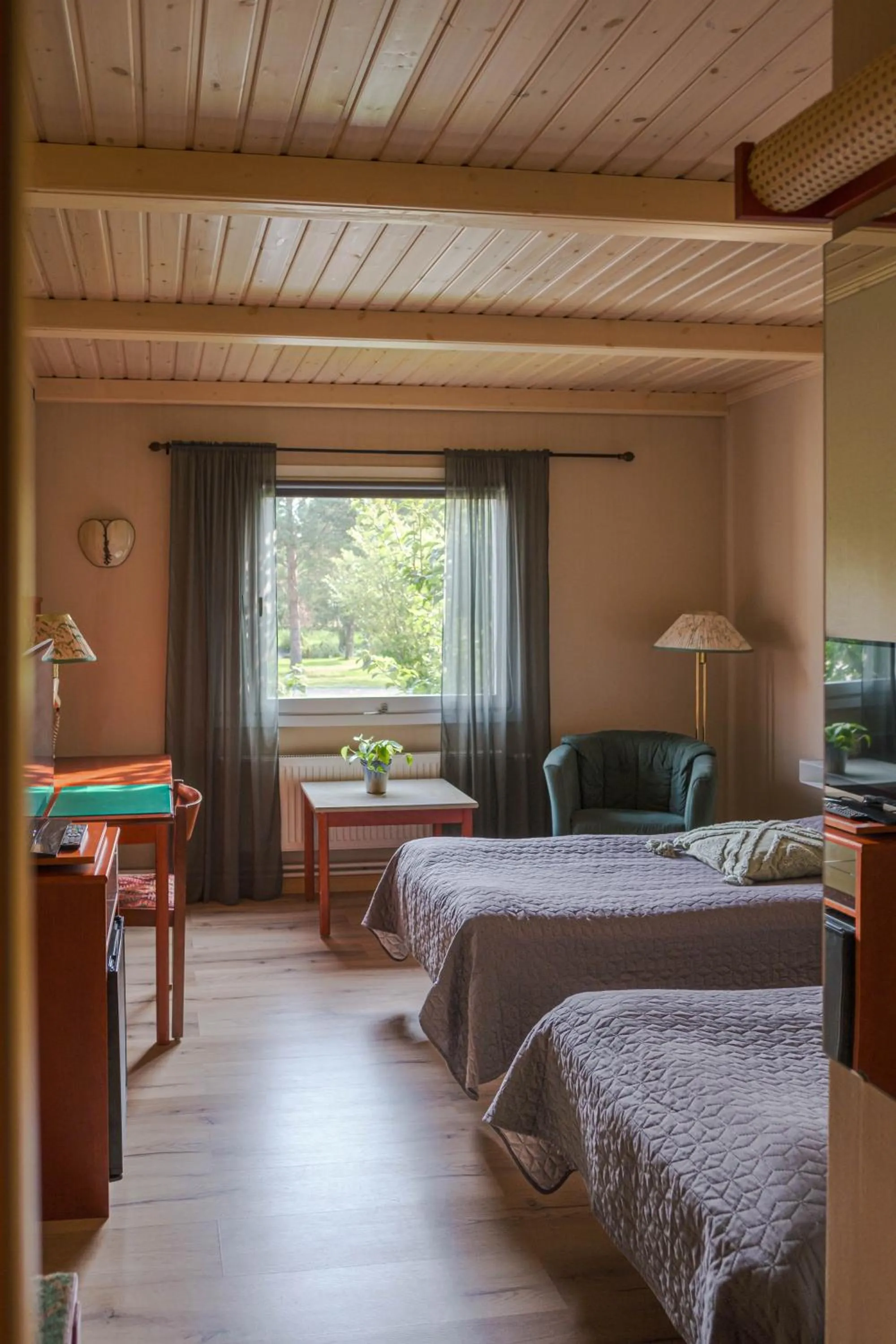 Bed in Jämtkrogen Hotell