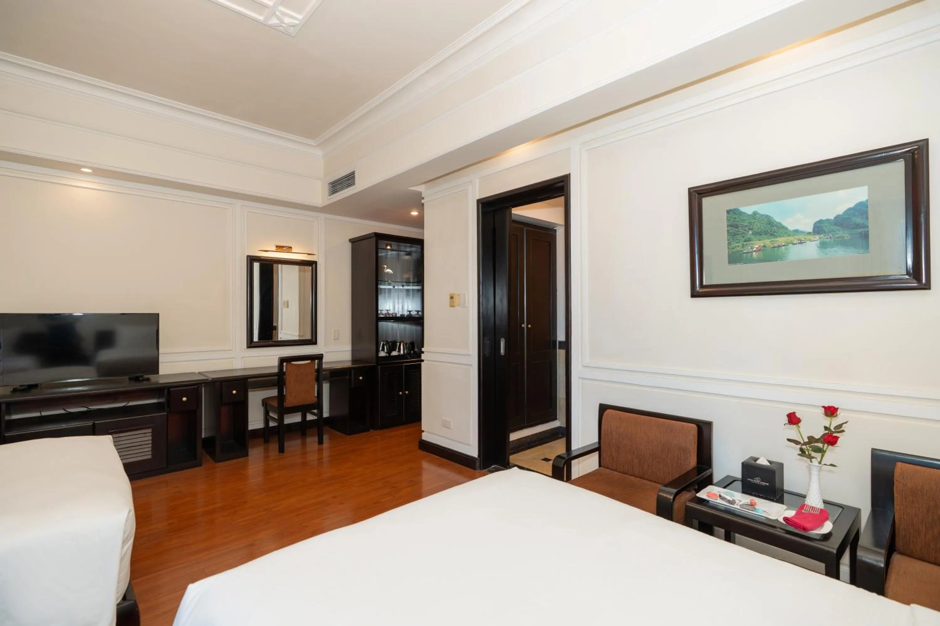 View (from property/room), Bed in Ninh Binh Legend Hotel