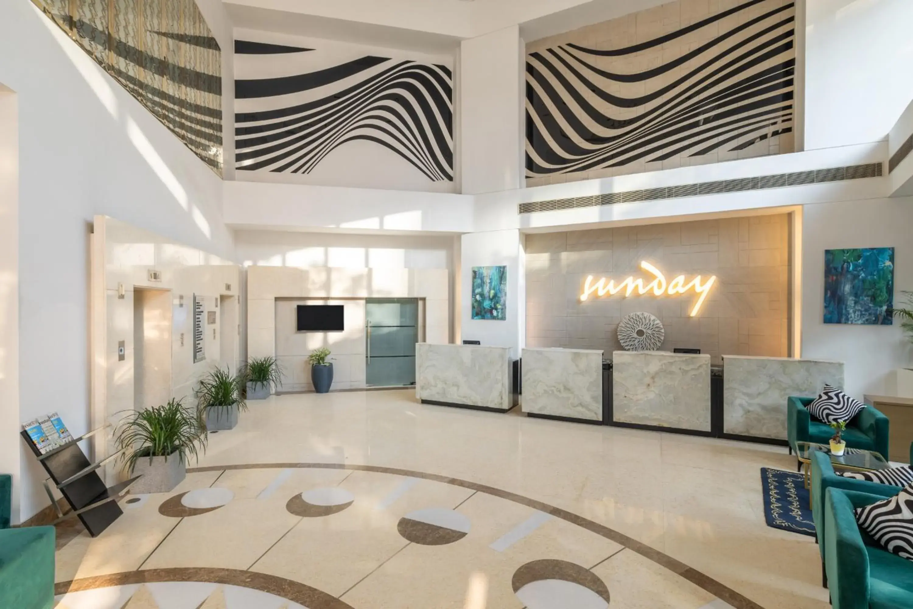 Lobby or reception in Sunday Hotel Jaipur Lobby or reception in Sunday Hotel Jaipur