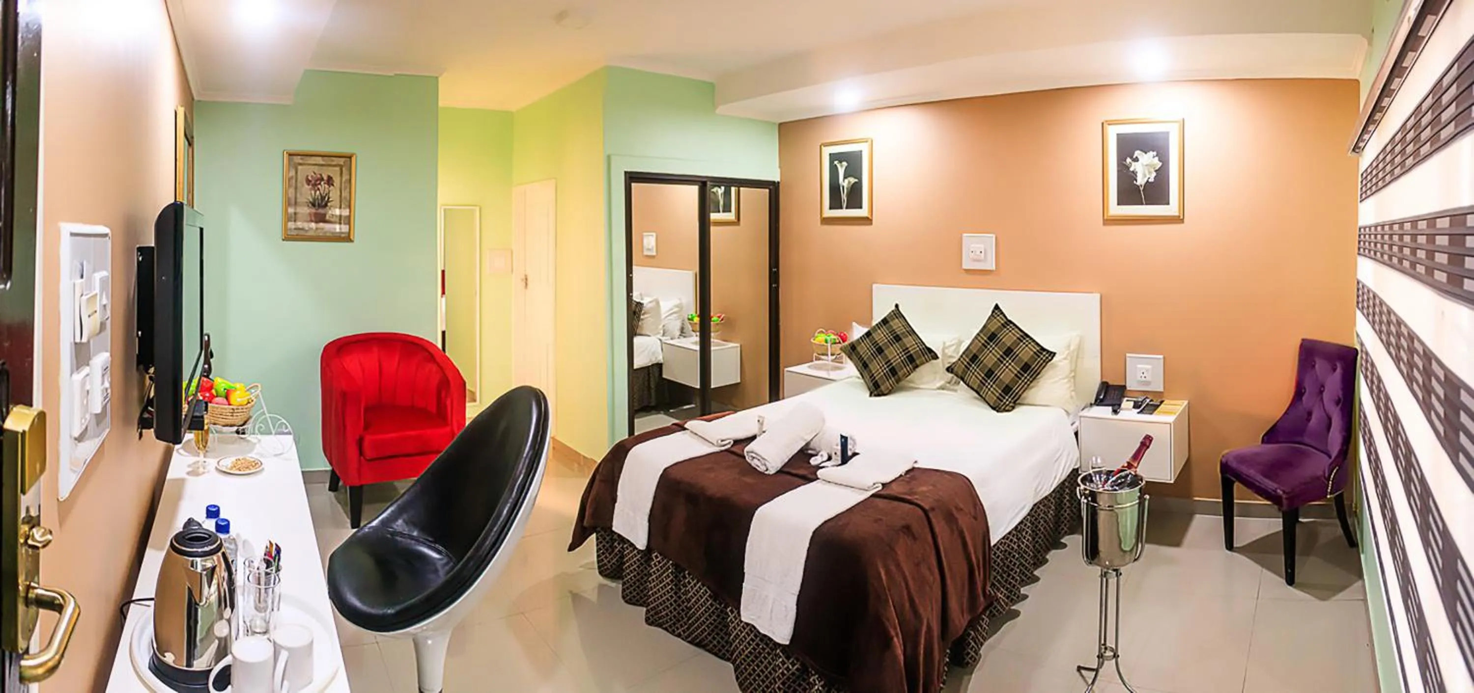 Bed in New Fairmount Hotel and Casino