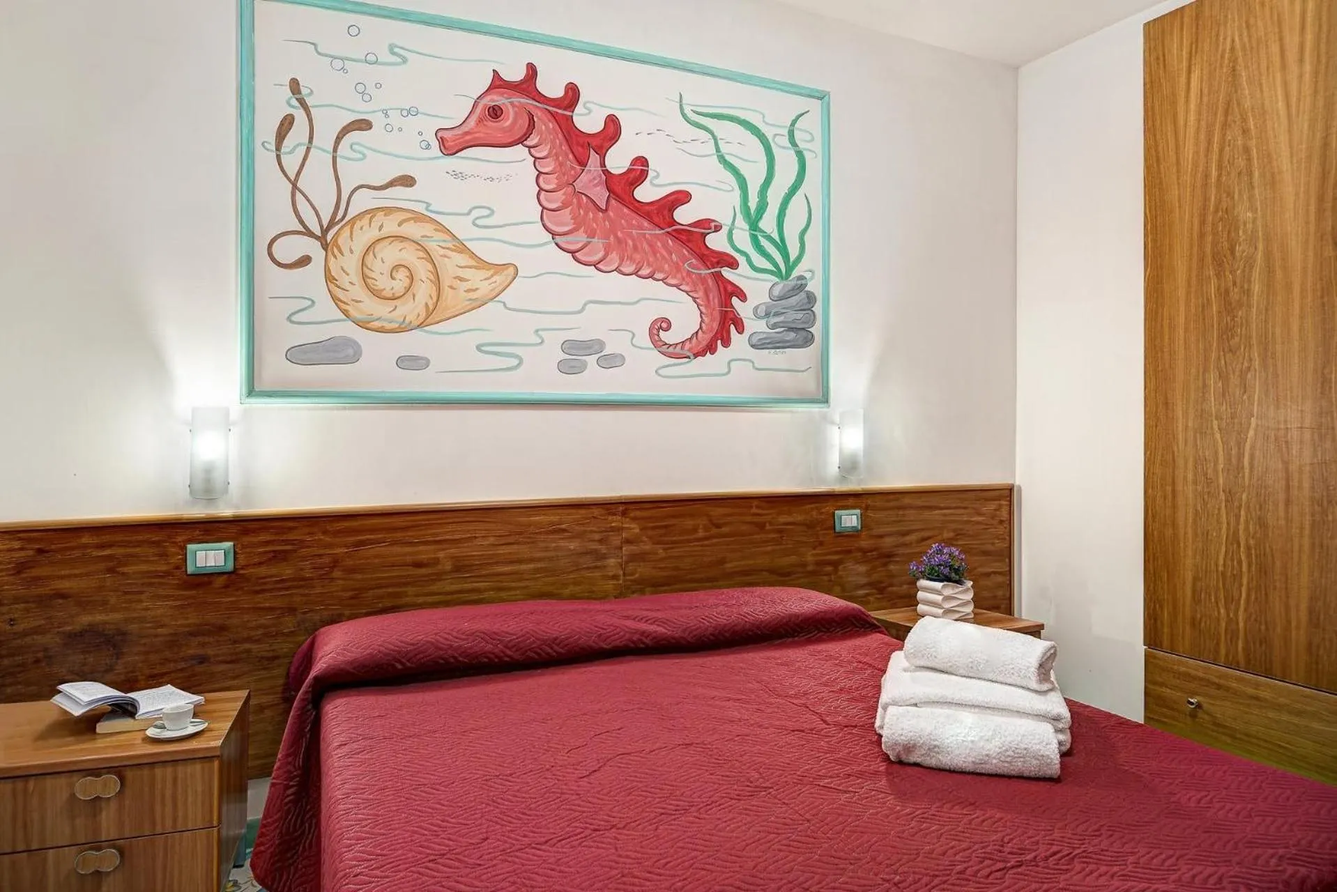Bed in Belmare Residence on the beach