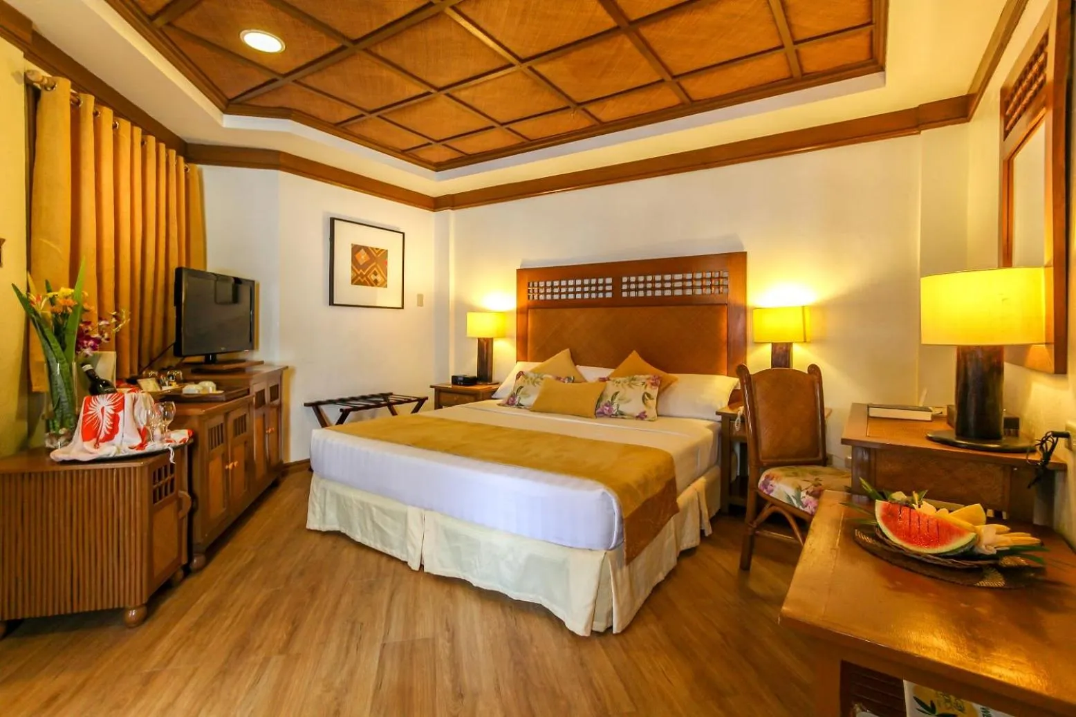 Bed in Boracay Tropics Resort Hotel