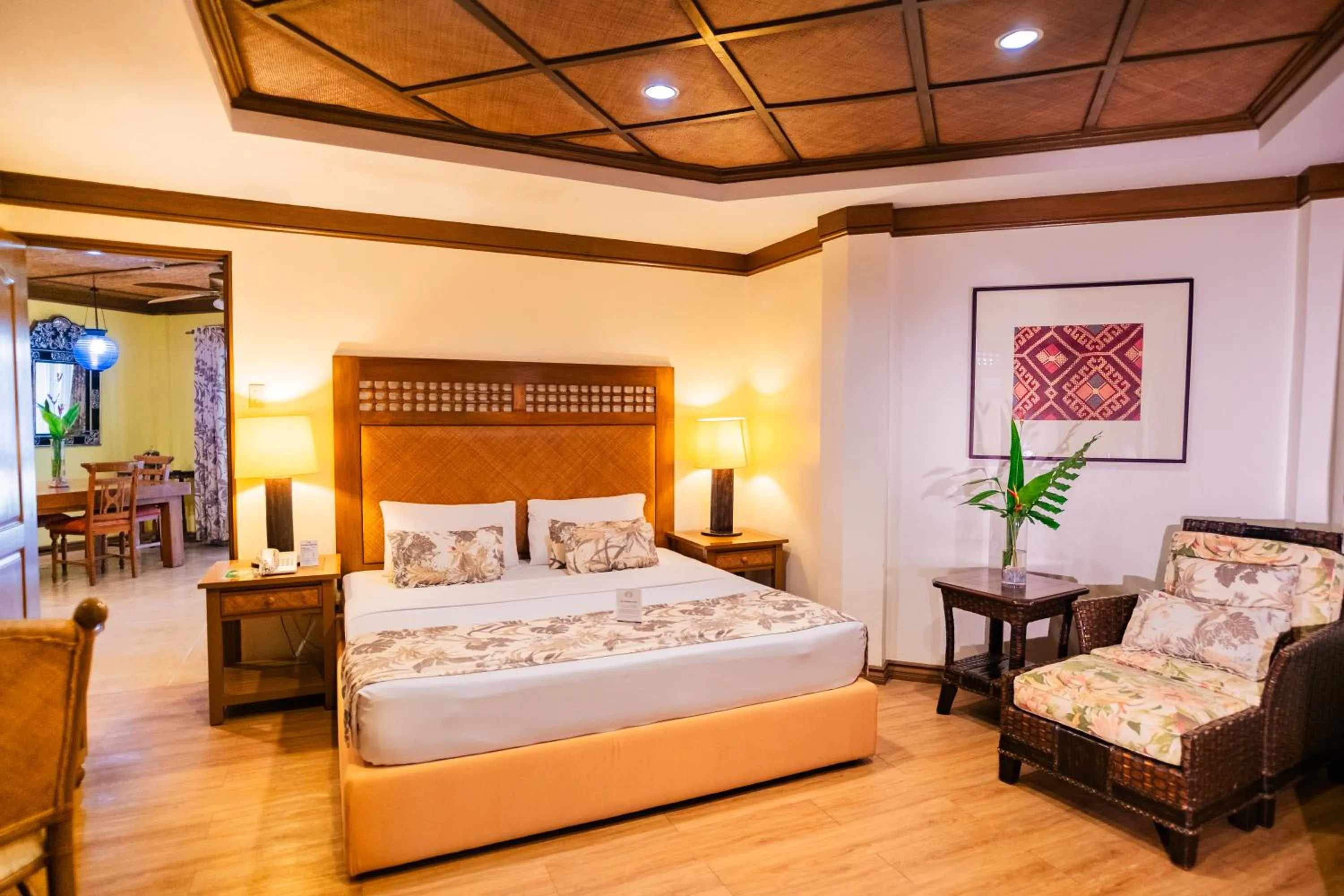 Bed in Boracay Tropics Resort Hotel