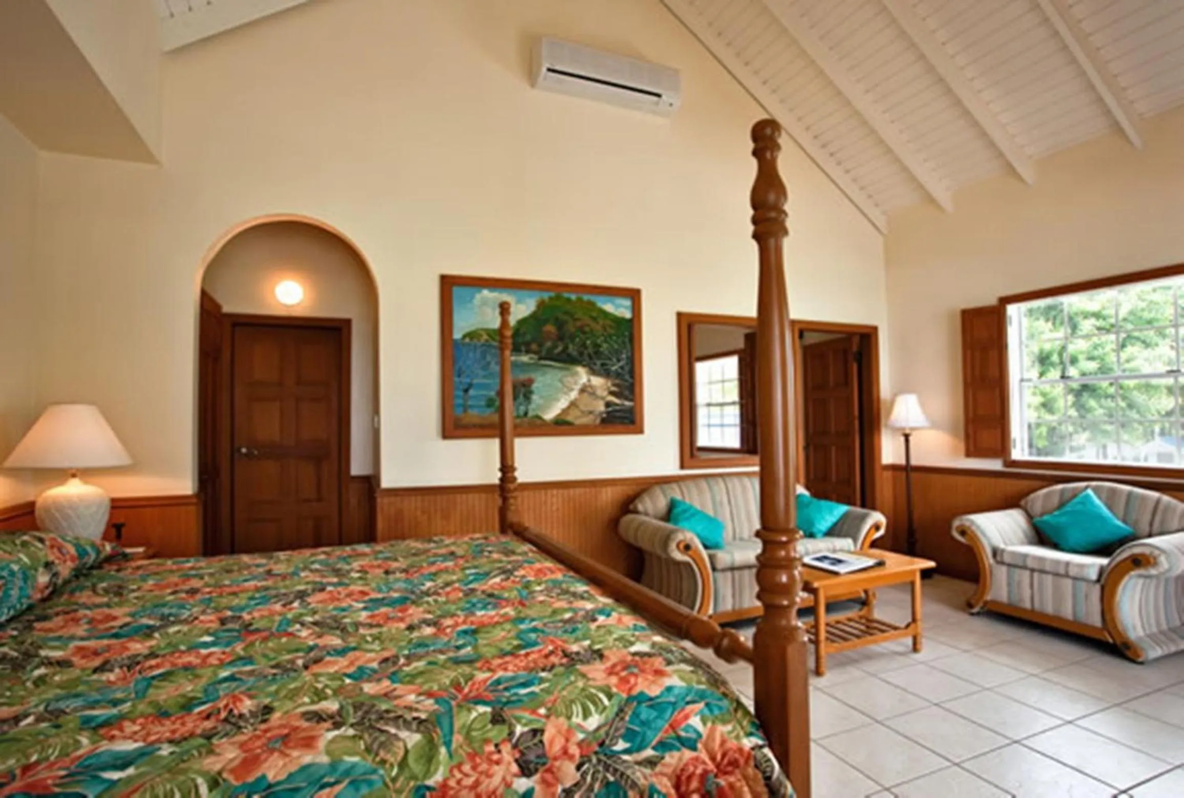 Bedroom, Bed in Villa Beach Cottages