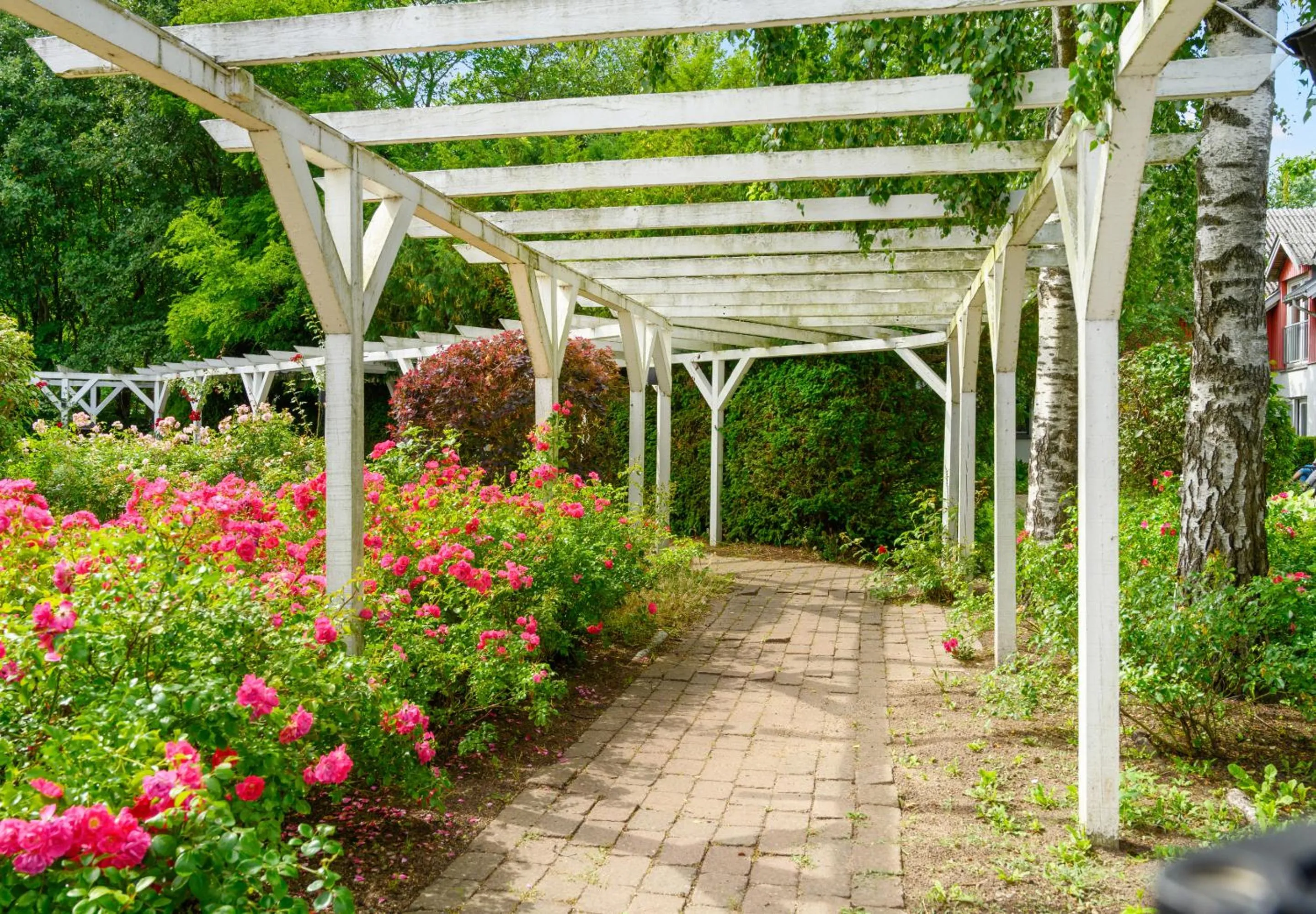 Garden view in Hotel Menstrup Kro