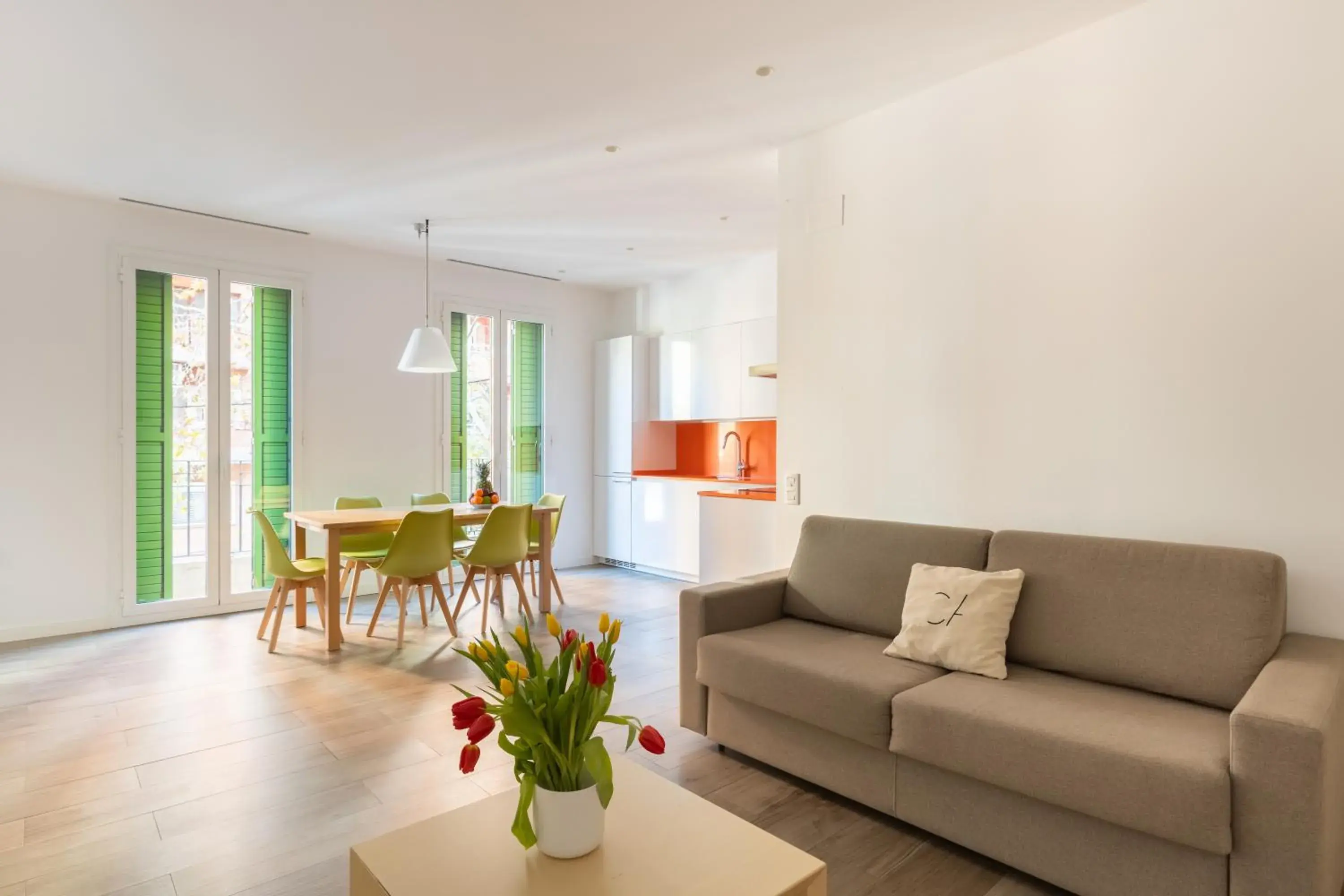 Living room in Cosmo Apartments Marina – Auditori Living room in Cosmo Apartments Marina – Auditori