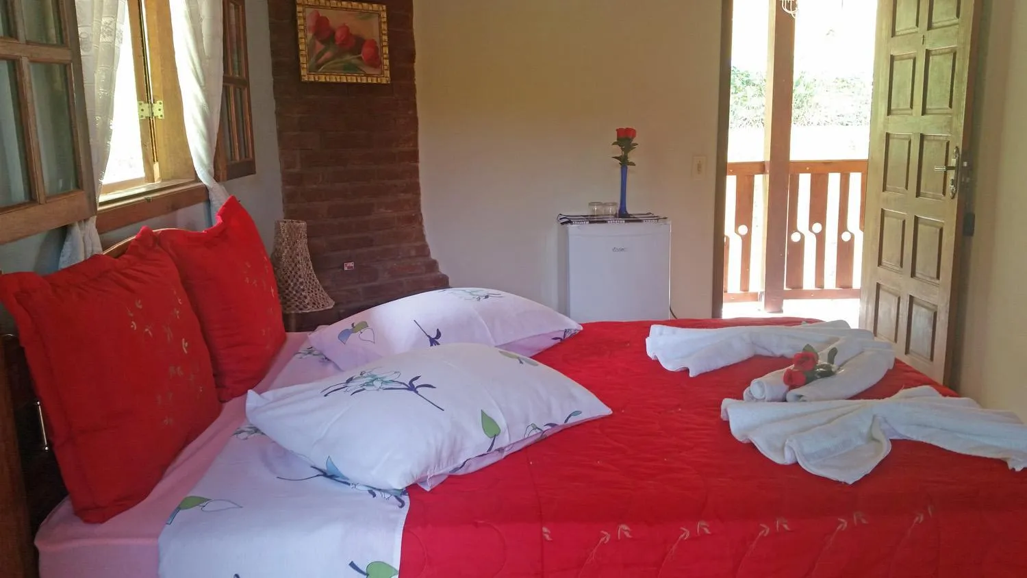Bed in Pousada Sol Nascente