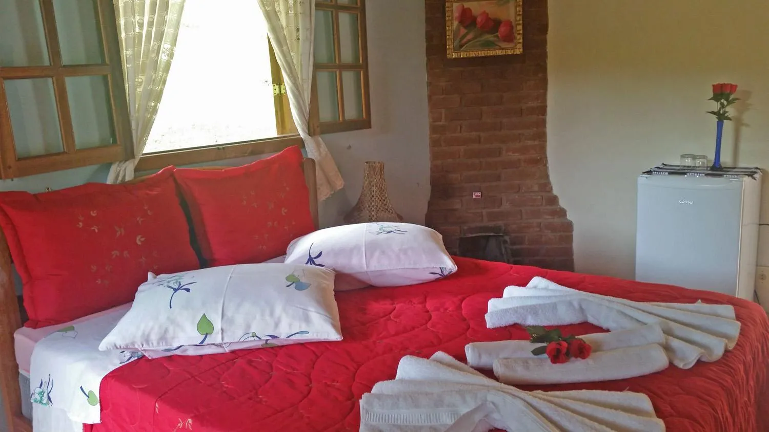 Bed in Pousada Sol Nascente