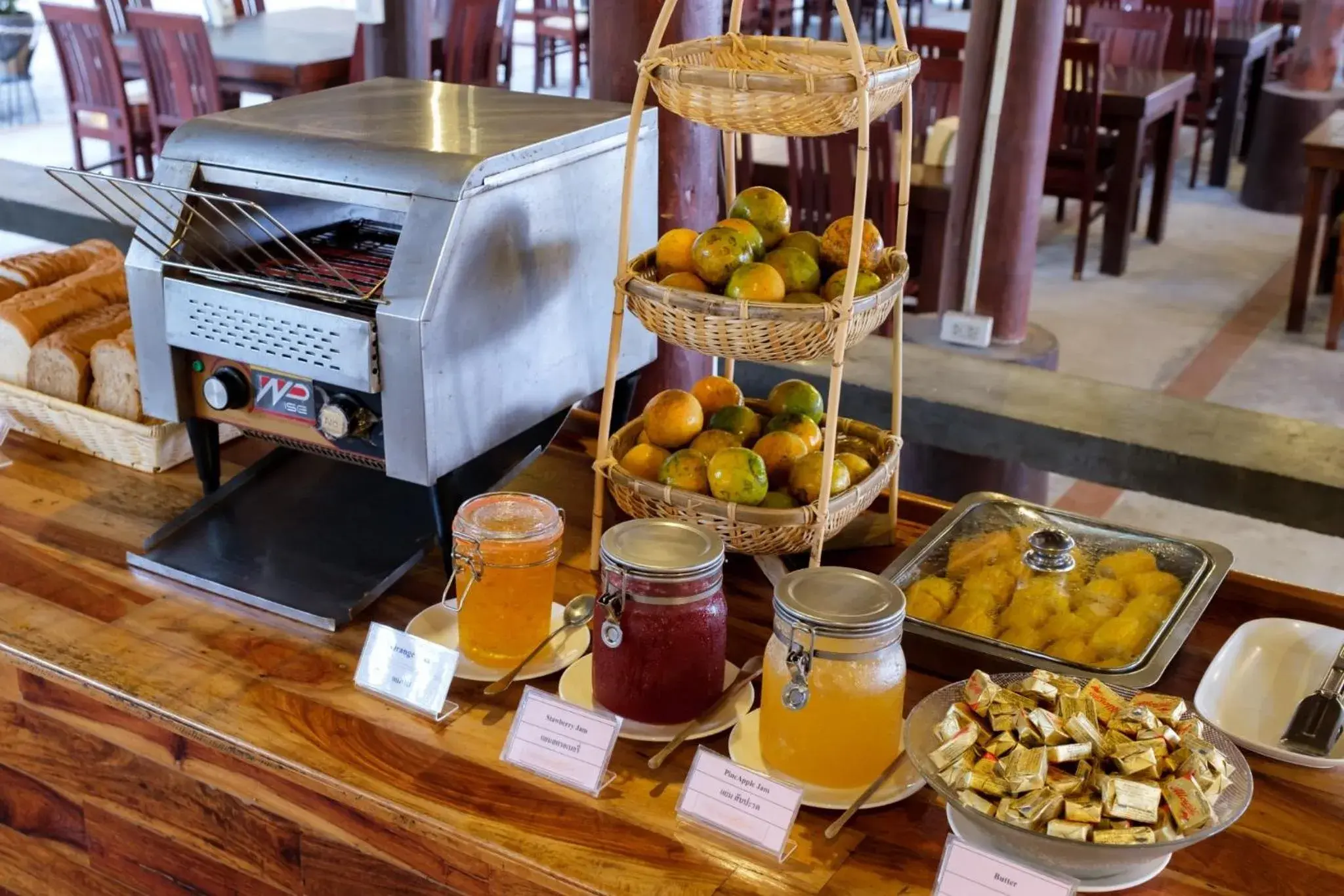 Buffet breakfast in Bundhaya Resort Buffet breakfast in Bundhaya Resort