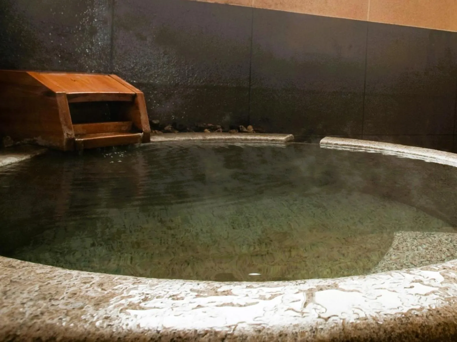 Hot Spring Bath in Hotaru no Yado Sendou