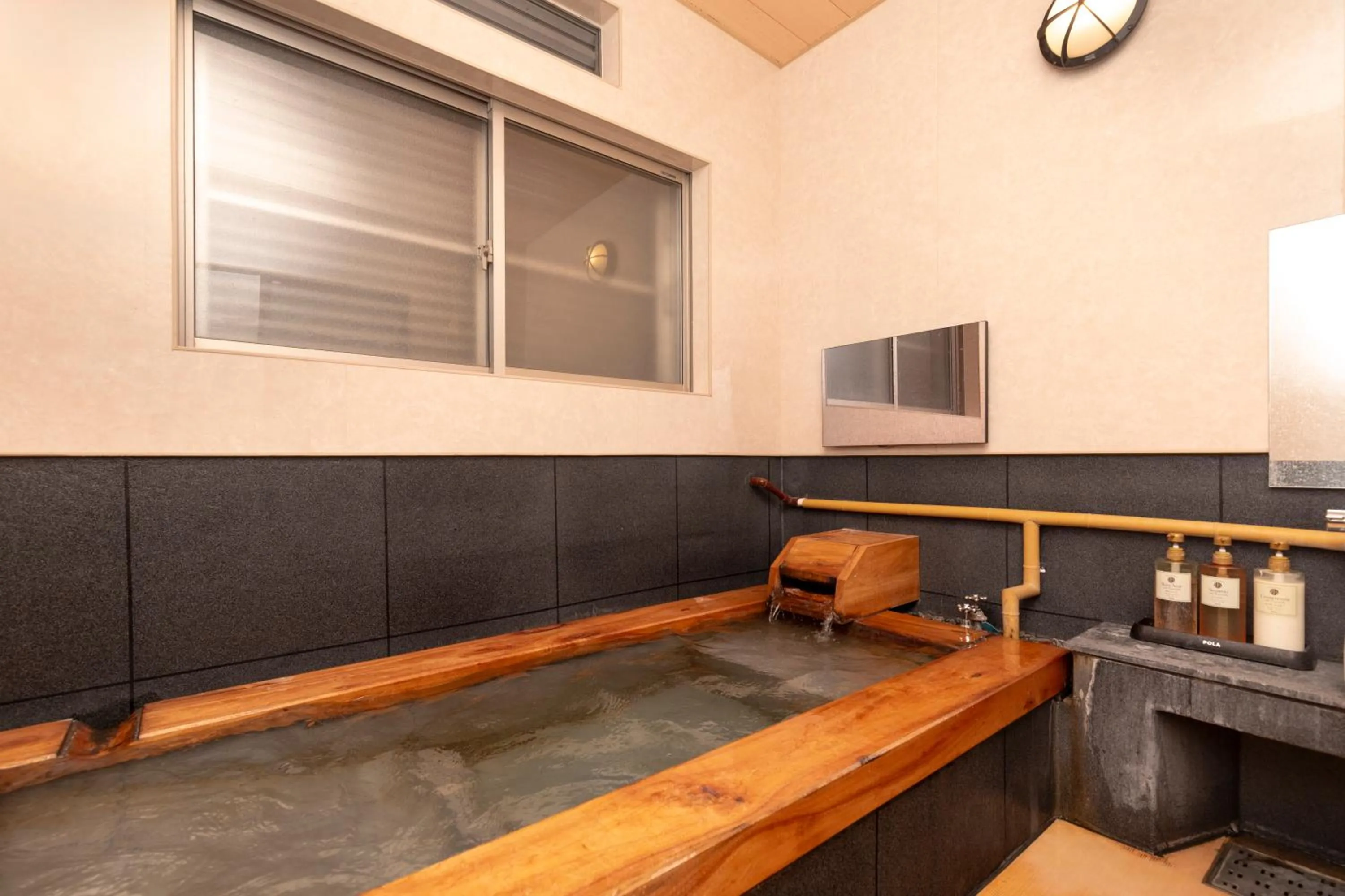 Hot Spring Bath in Hotaru no Yado Sendou