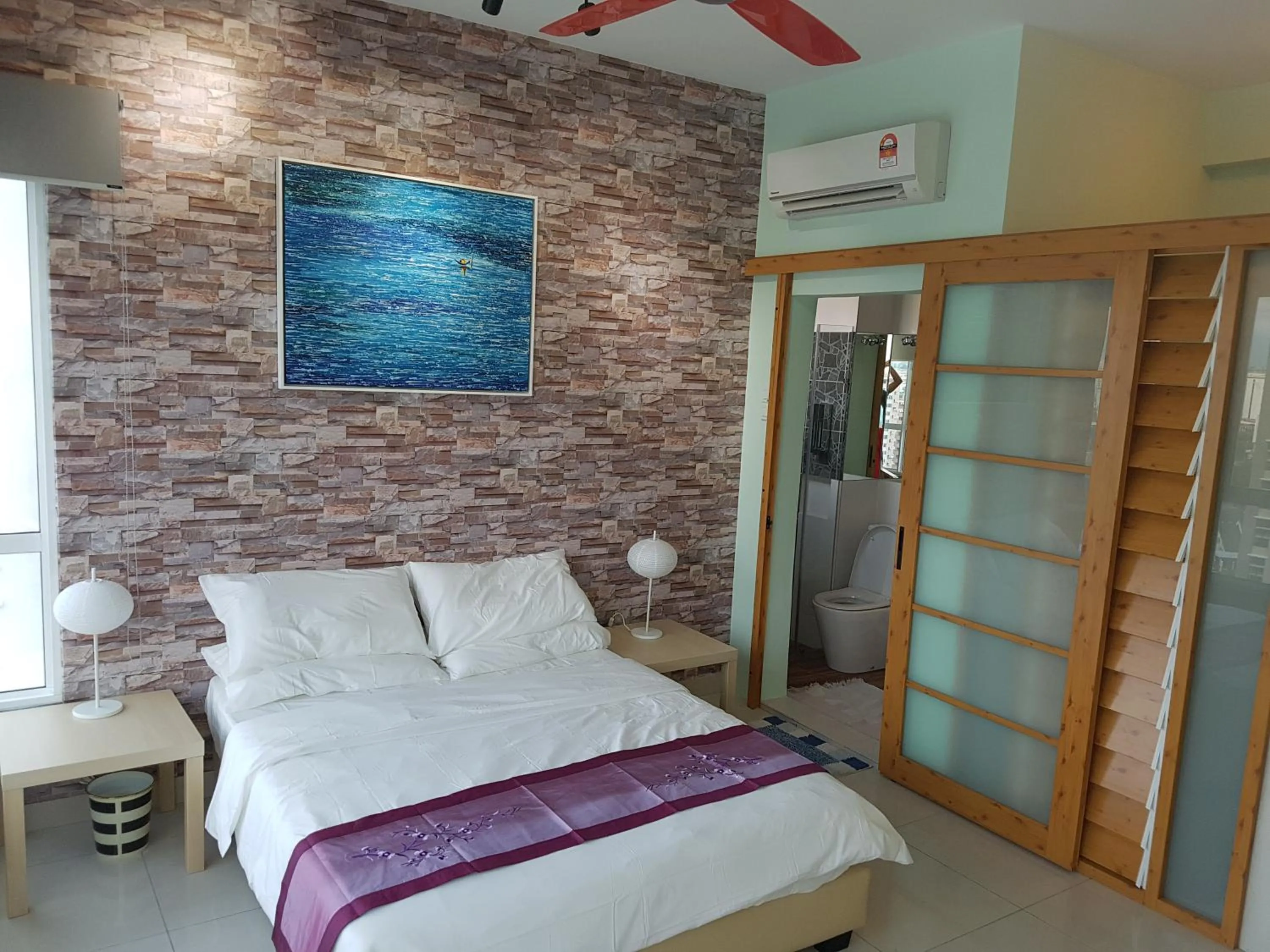 Bed in Garden Apartment at Zenith