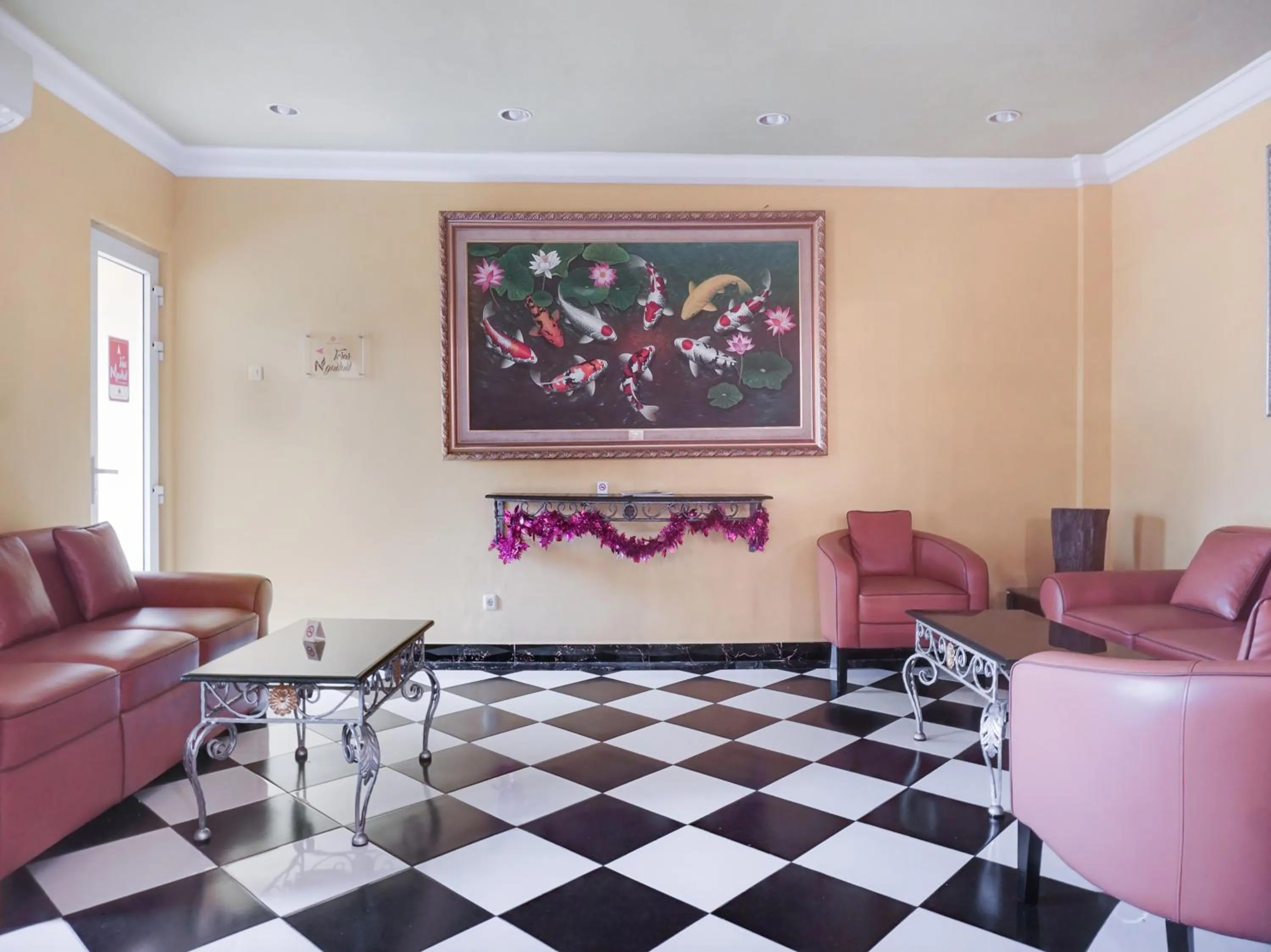 Seating area in BI Executive Hotel