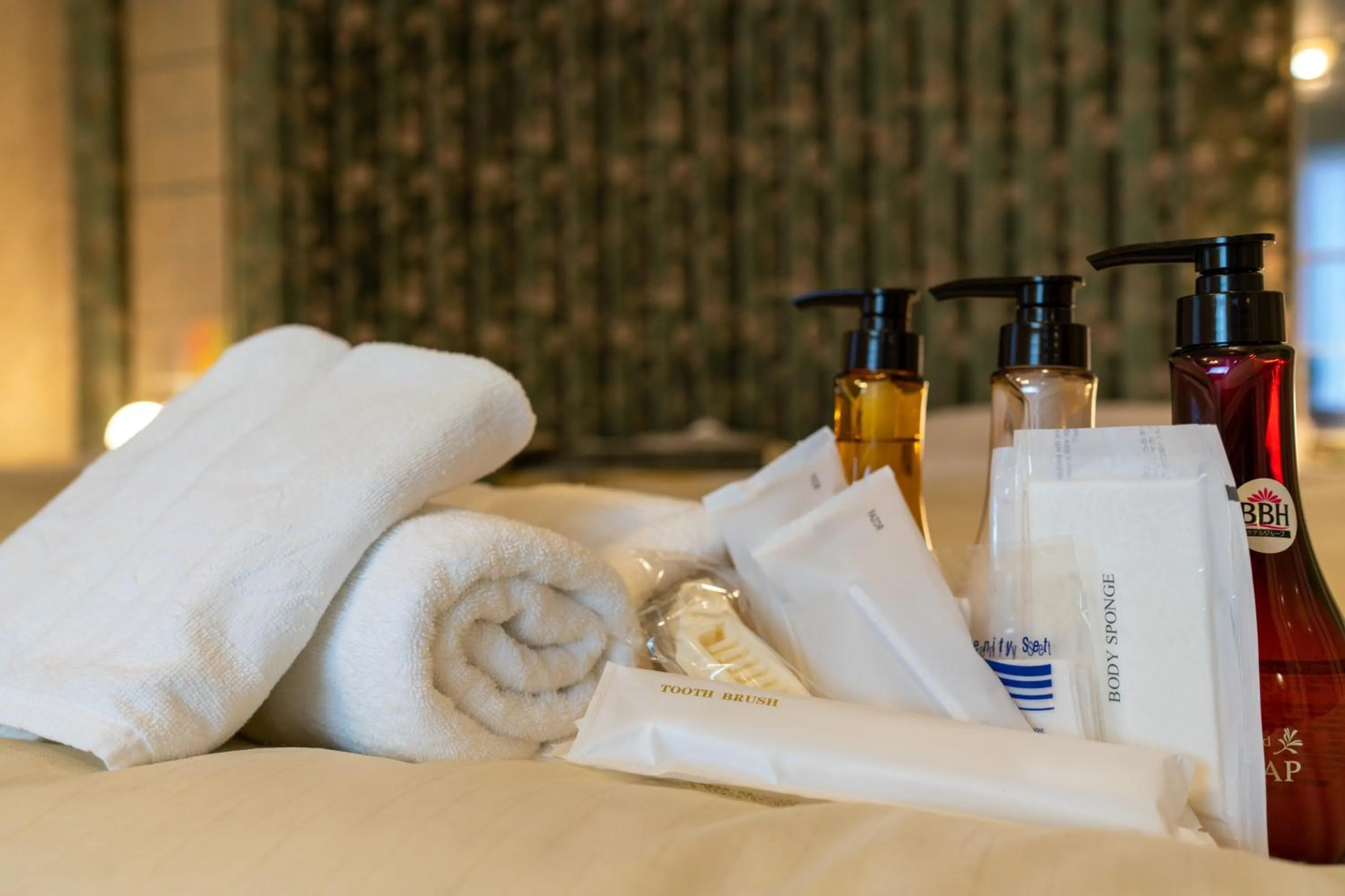 towels, Bed in Hotel Liberte Asahikawa