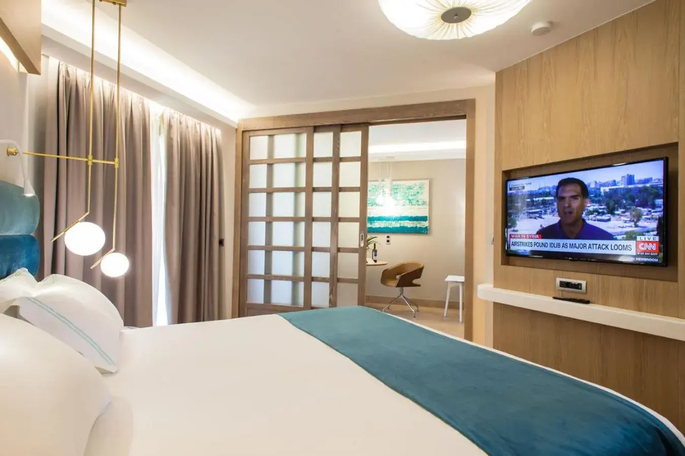 Bedroom, Bed in Anthemus Sea Beach Hotel and Spa Bedroom, Bed in Anthemus Sea Beach Hotel and Spa