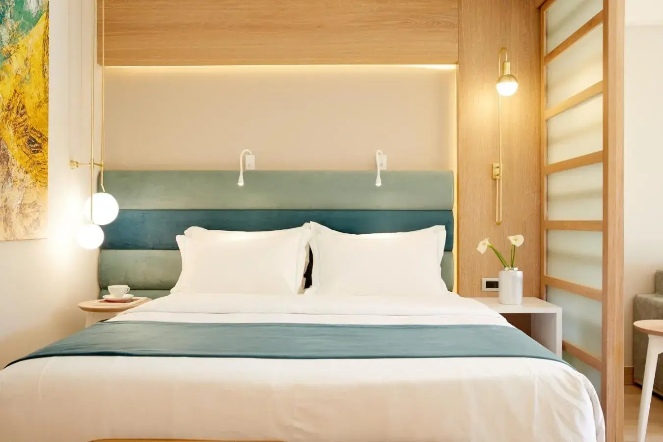 Garden view, Bed in Anthemus Sea Beach Hotel and Spa Garden view, Bed in Anthemus Sea Beach Hotel and Spa