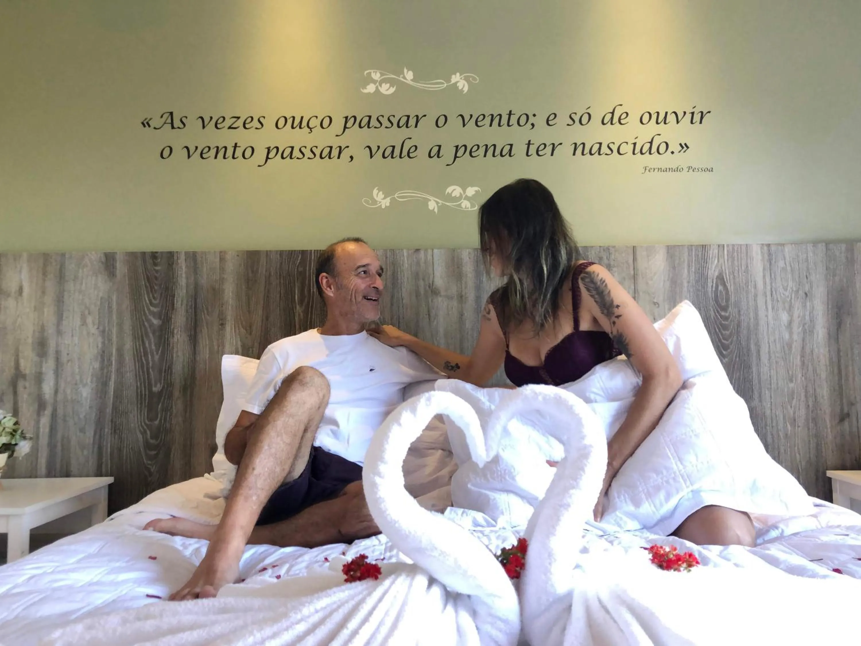 People, Bed in Pousada Aguas Claras