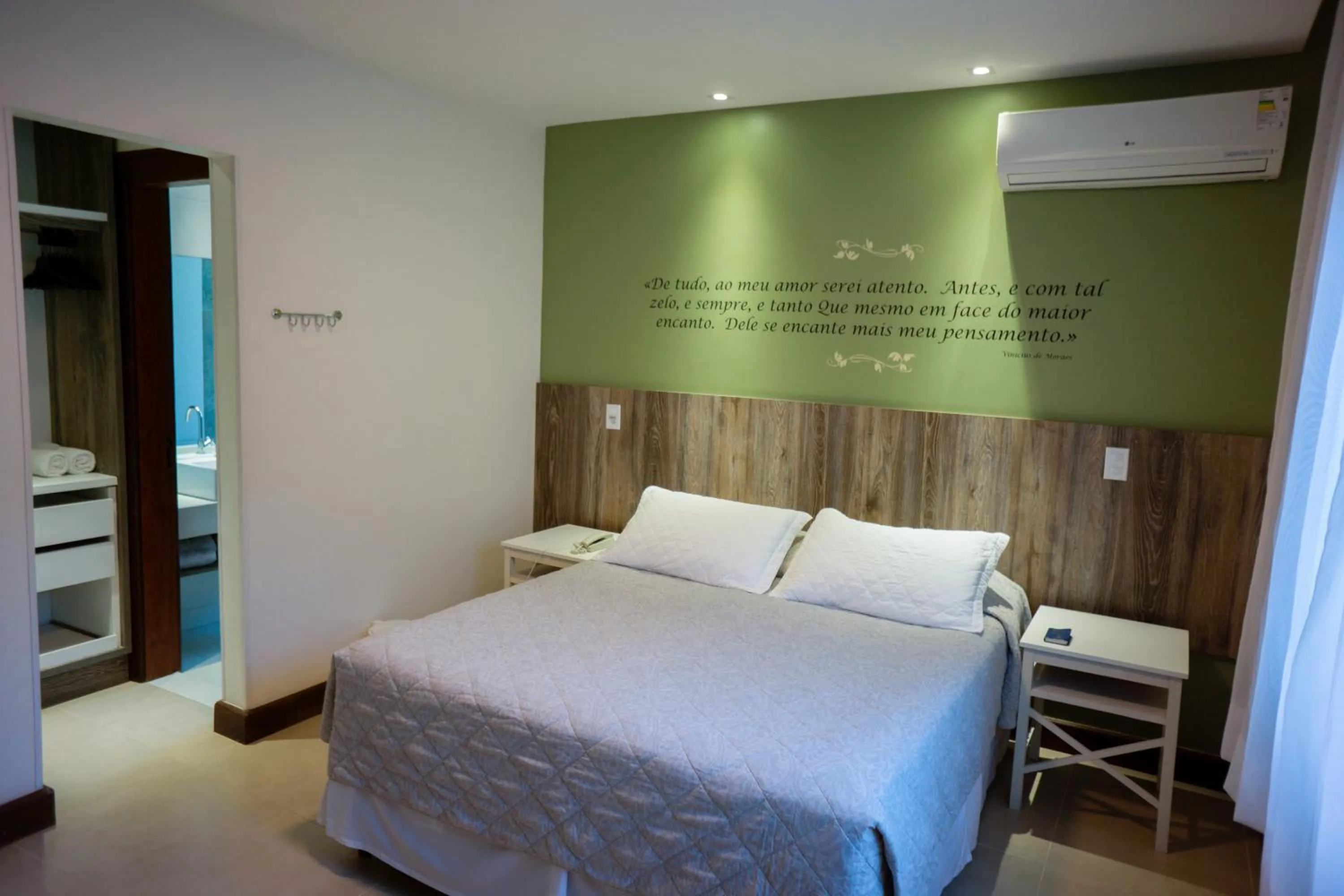 Bed in Pousada Aguas Claras