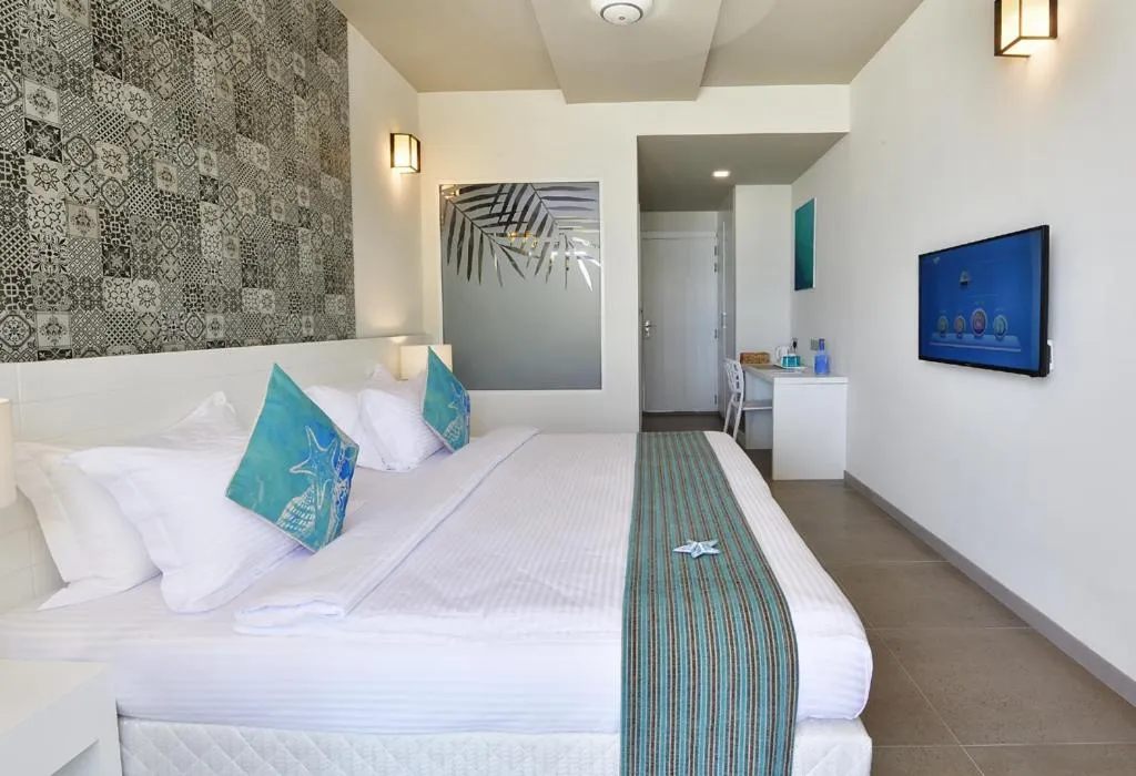 Bed in Velana Beach Hotel Maldives