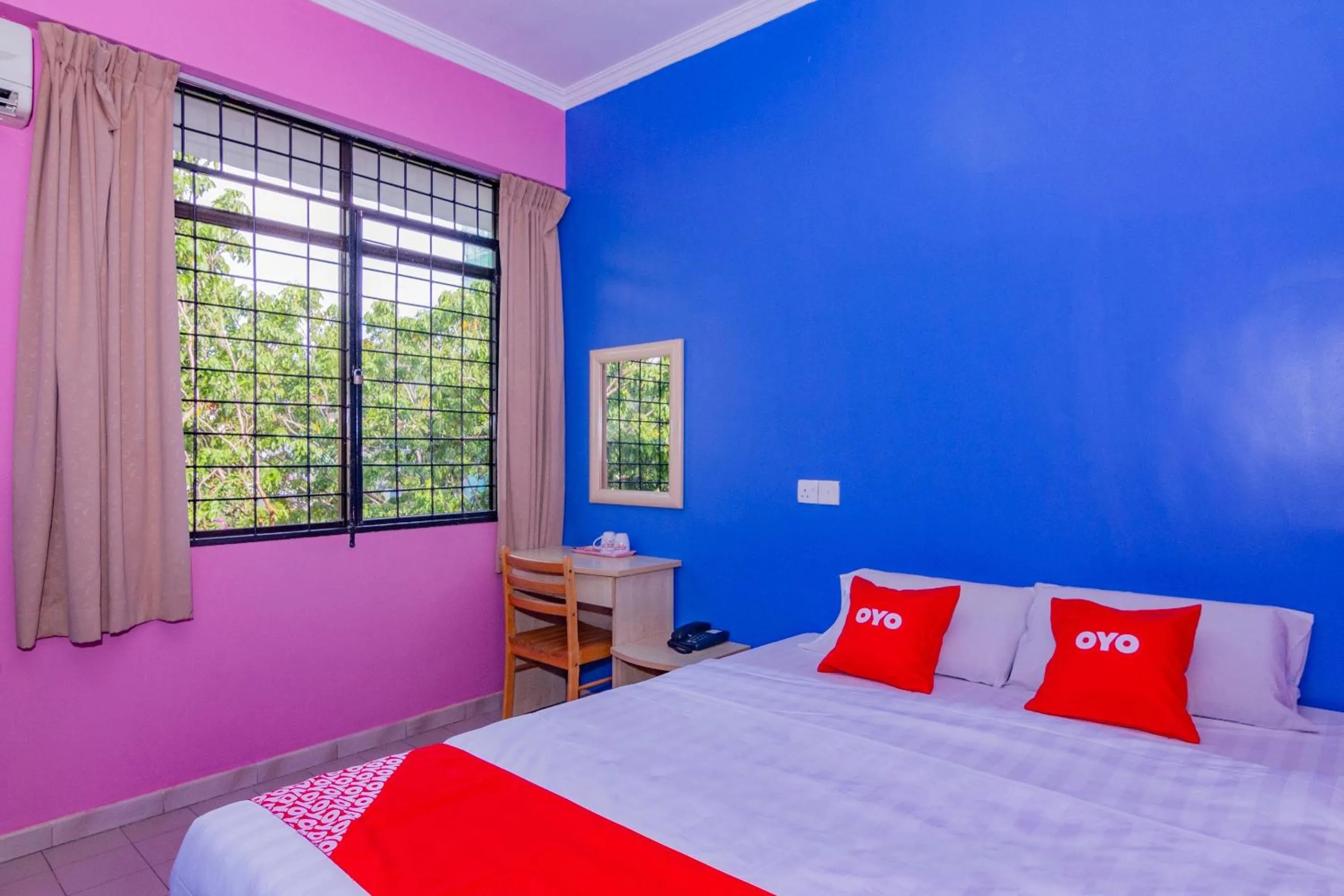 Bed in Hotel O New Sabah