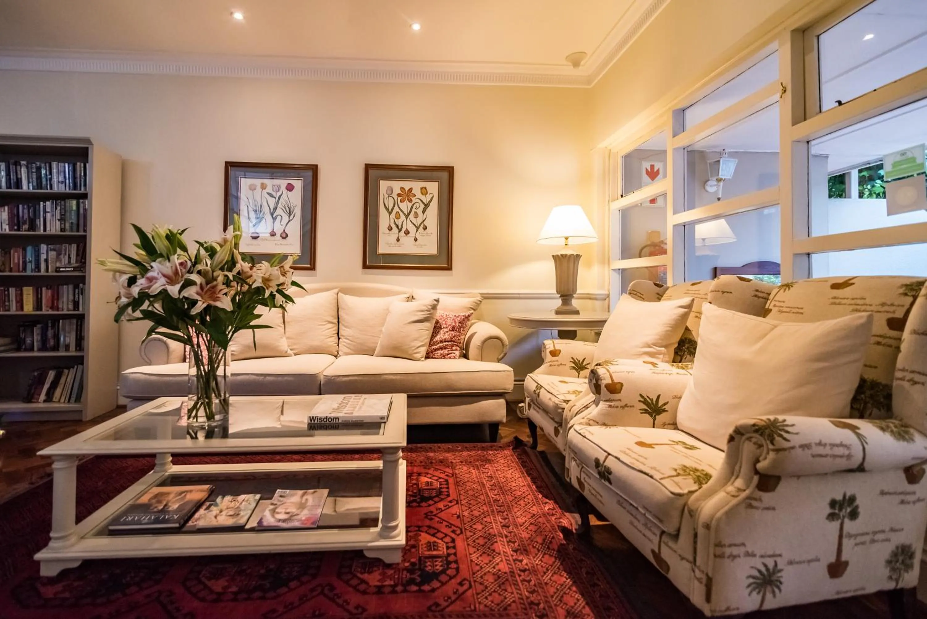 Library in Melrose Place Boutique Hotel