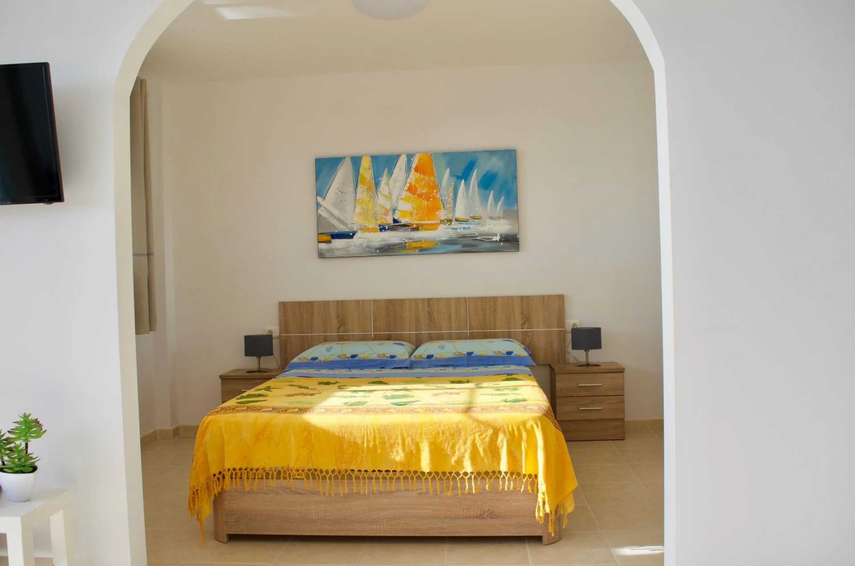TV and multimedia, Bed in Residencial Playa Paraiso