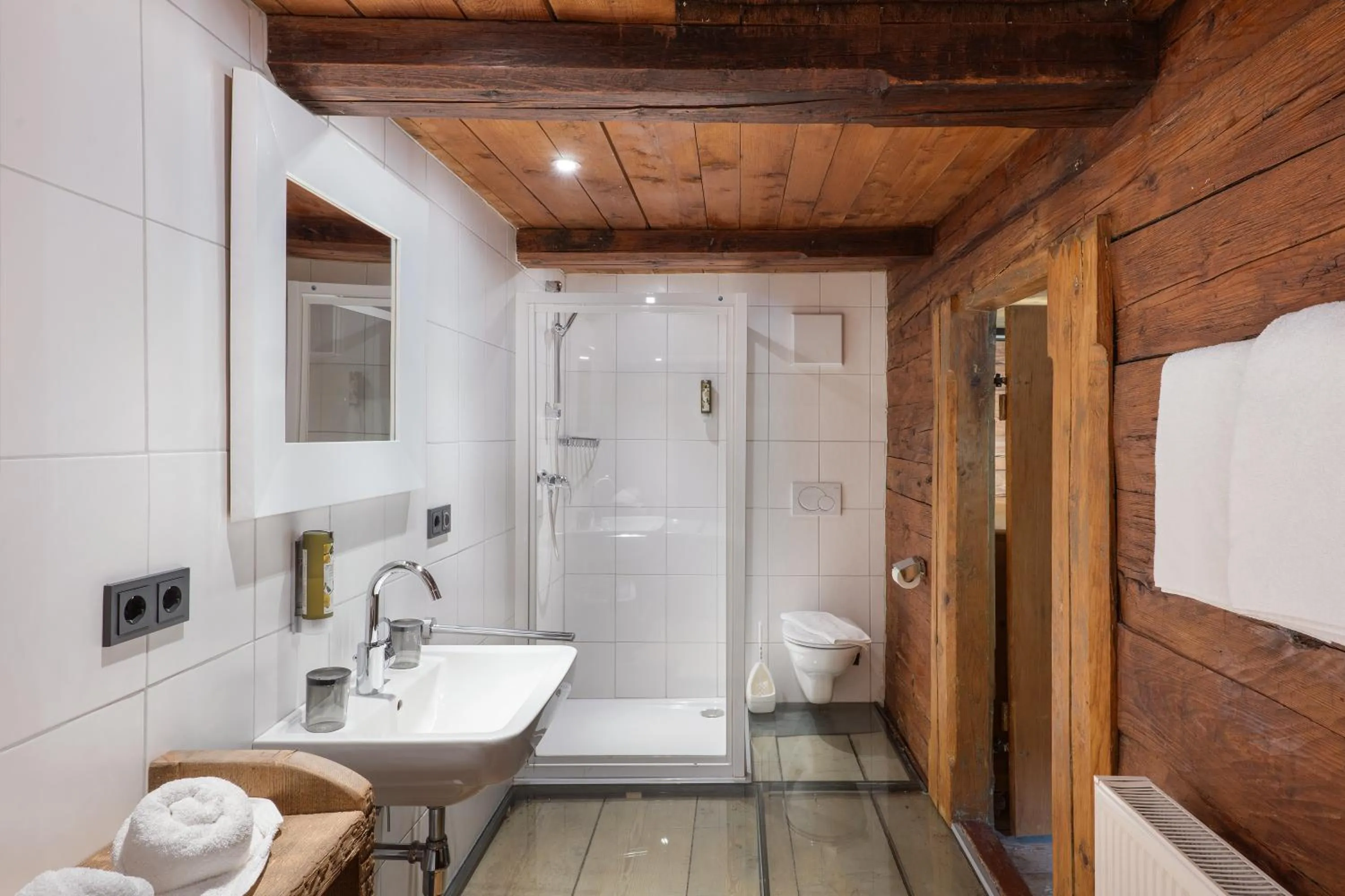 Bathroom in Golf- und Sporthotel Moarhof