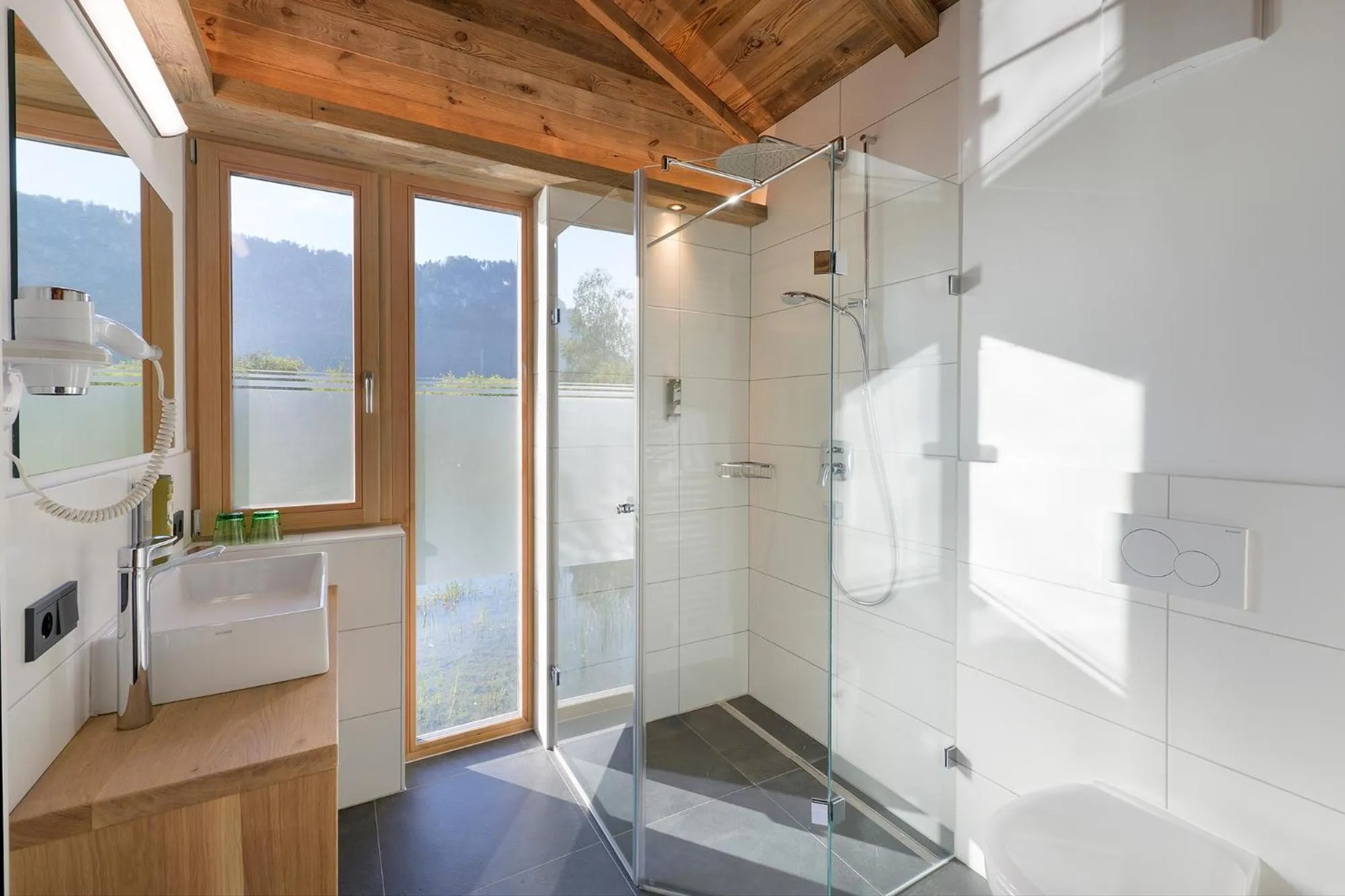 Bathroom in Golf- und Sporthotel Moarhof