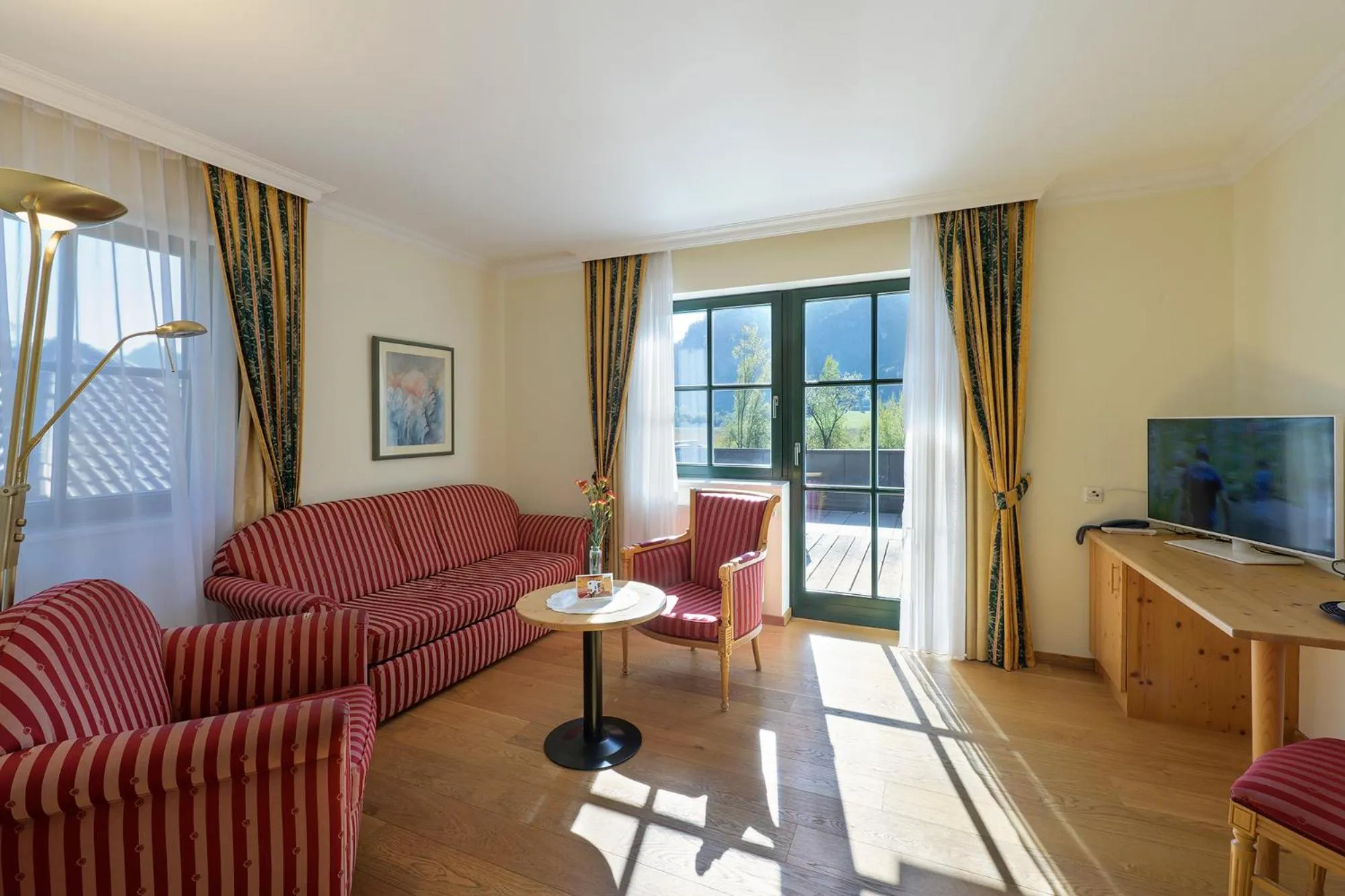 Living room in Golf- und Sporthotel Moarhof