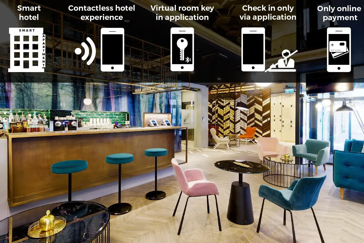 Lounge or bar in KViHotel Budapest - the smart hotel Lounge or bar in KViHotel Budapest - the smart hotel