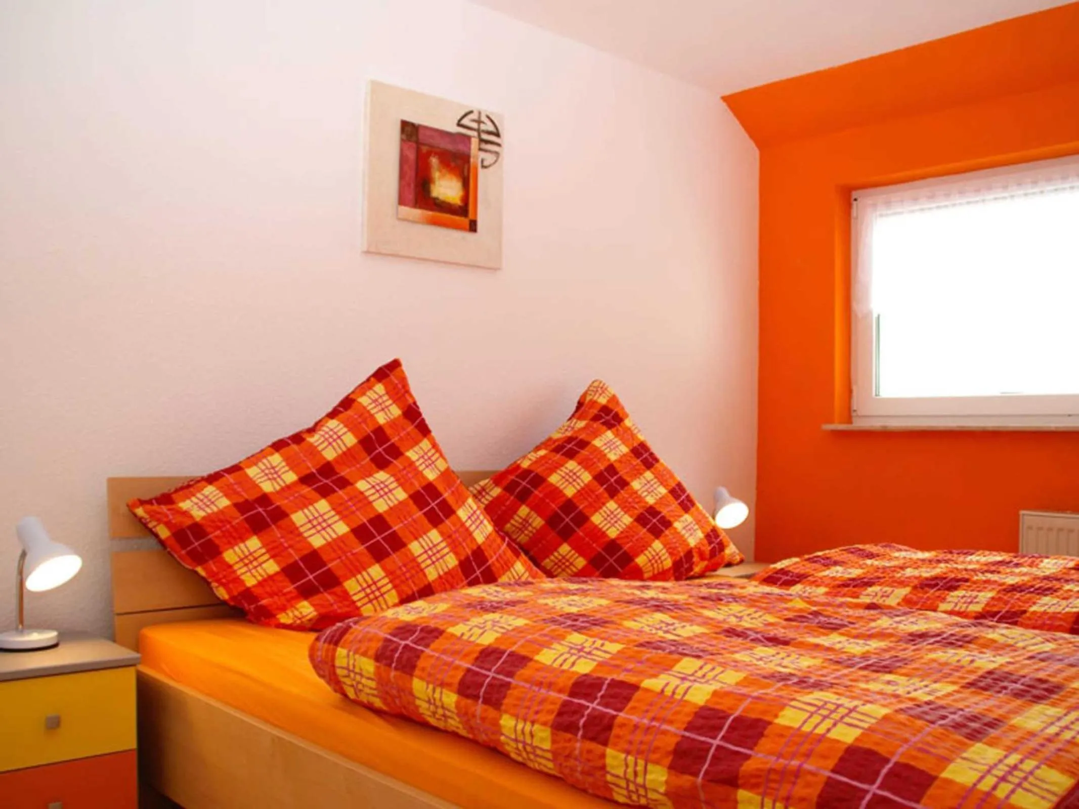 Bed in Ferienwohnung Bertsche