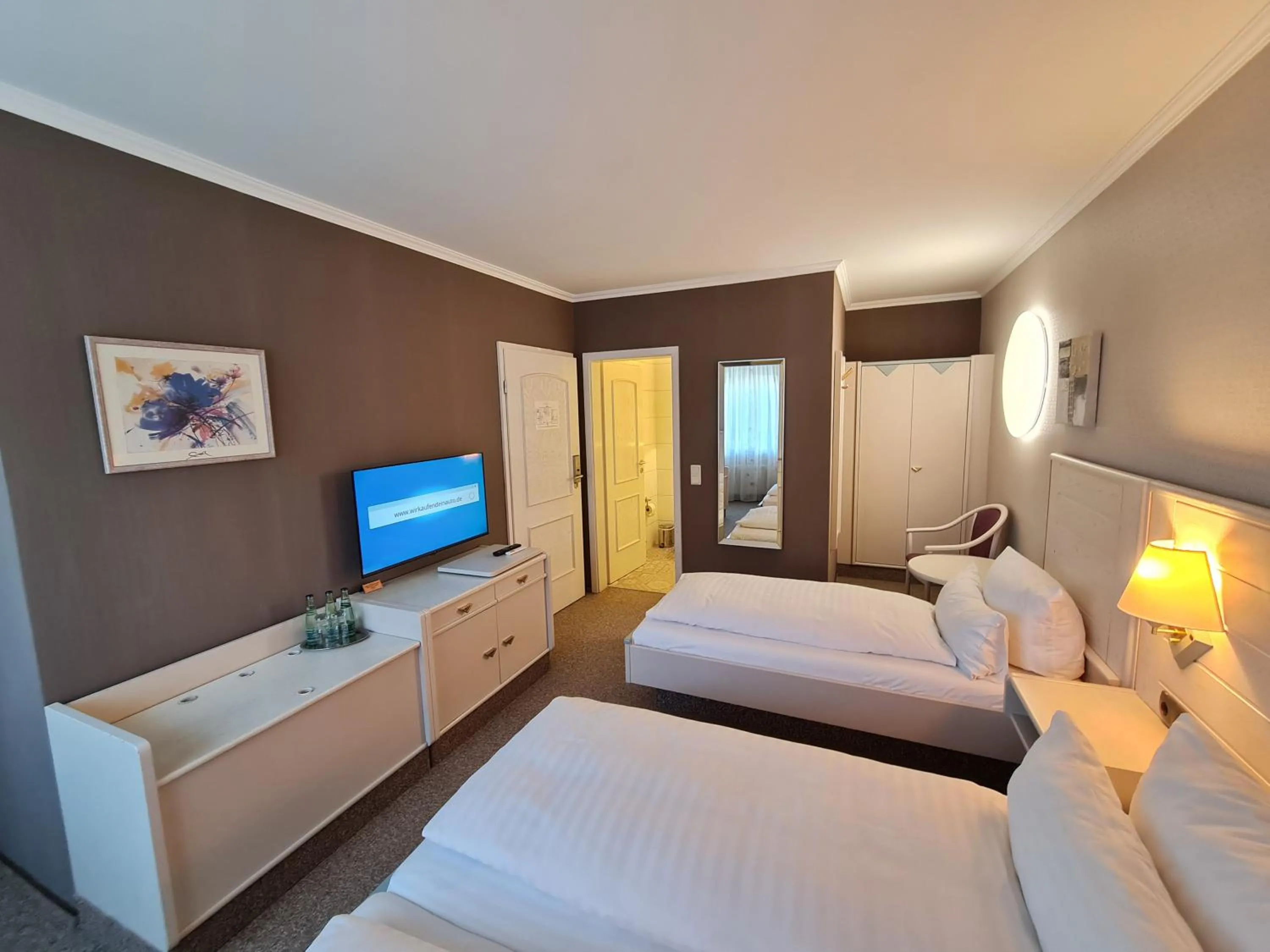 Bed in Ambiente Hotel garni