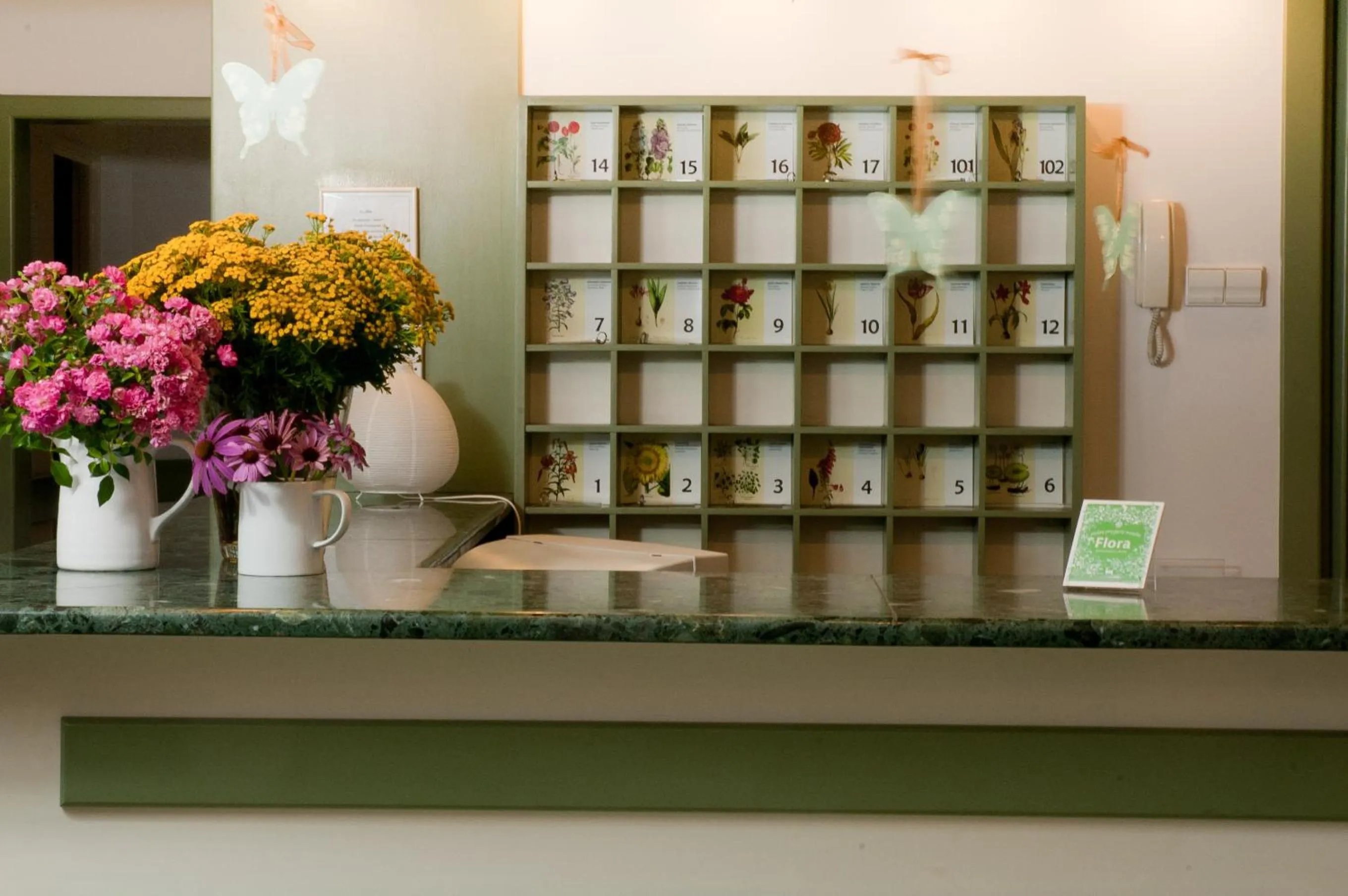 Lobby or reception in Hotel Flora